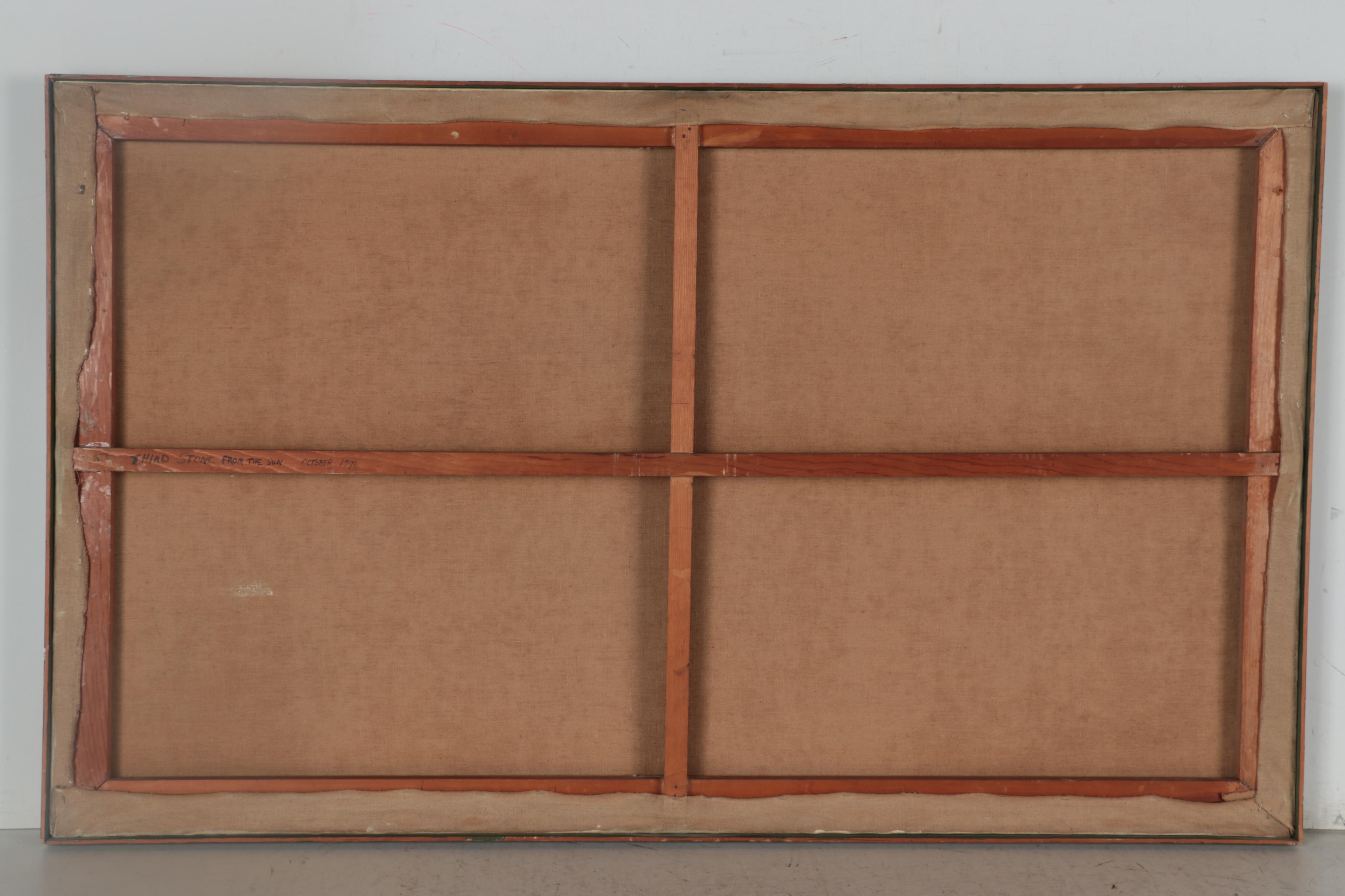 Lenore Szesko Oil Painting "Third Stone from the Sun," 1971