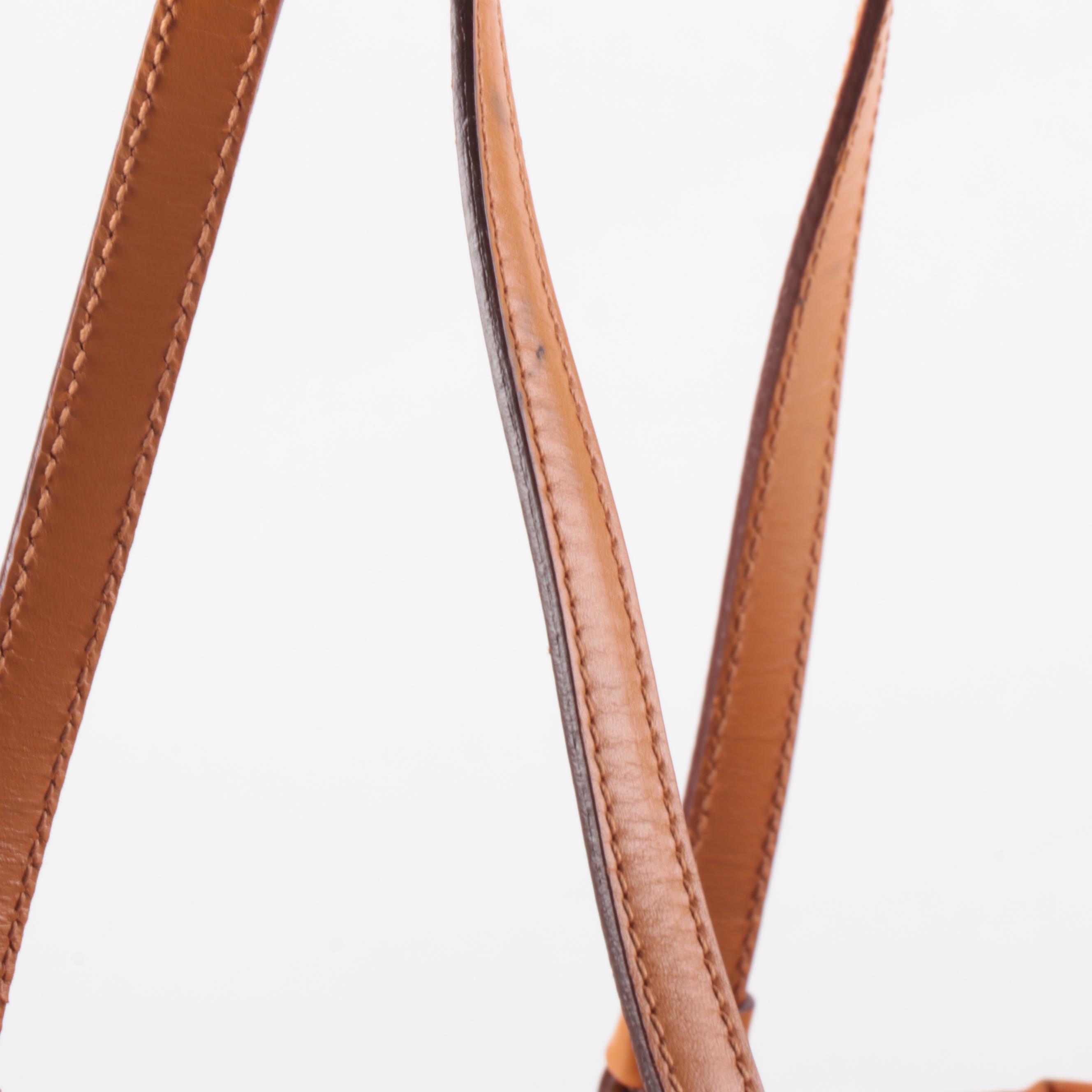 Prada Tessuto Shoulder Bag in Orange Nylon and Leather Trim