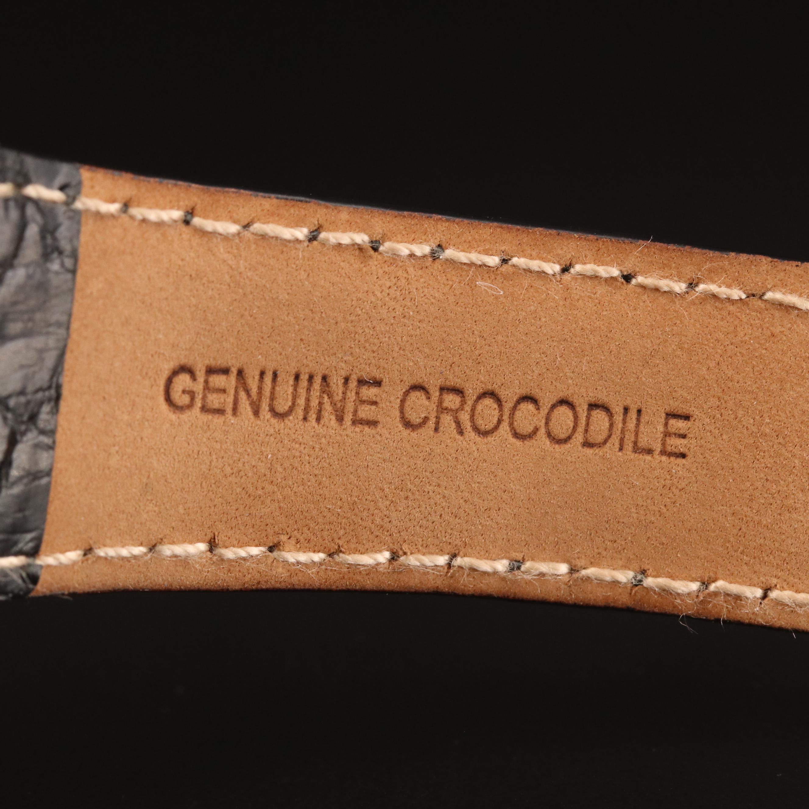 Croton Imperial Tourbillon Rose Gold Tone Stem Wind Watch