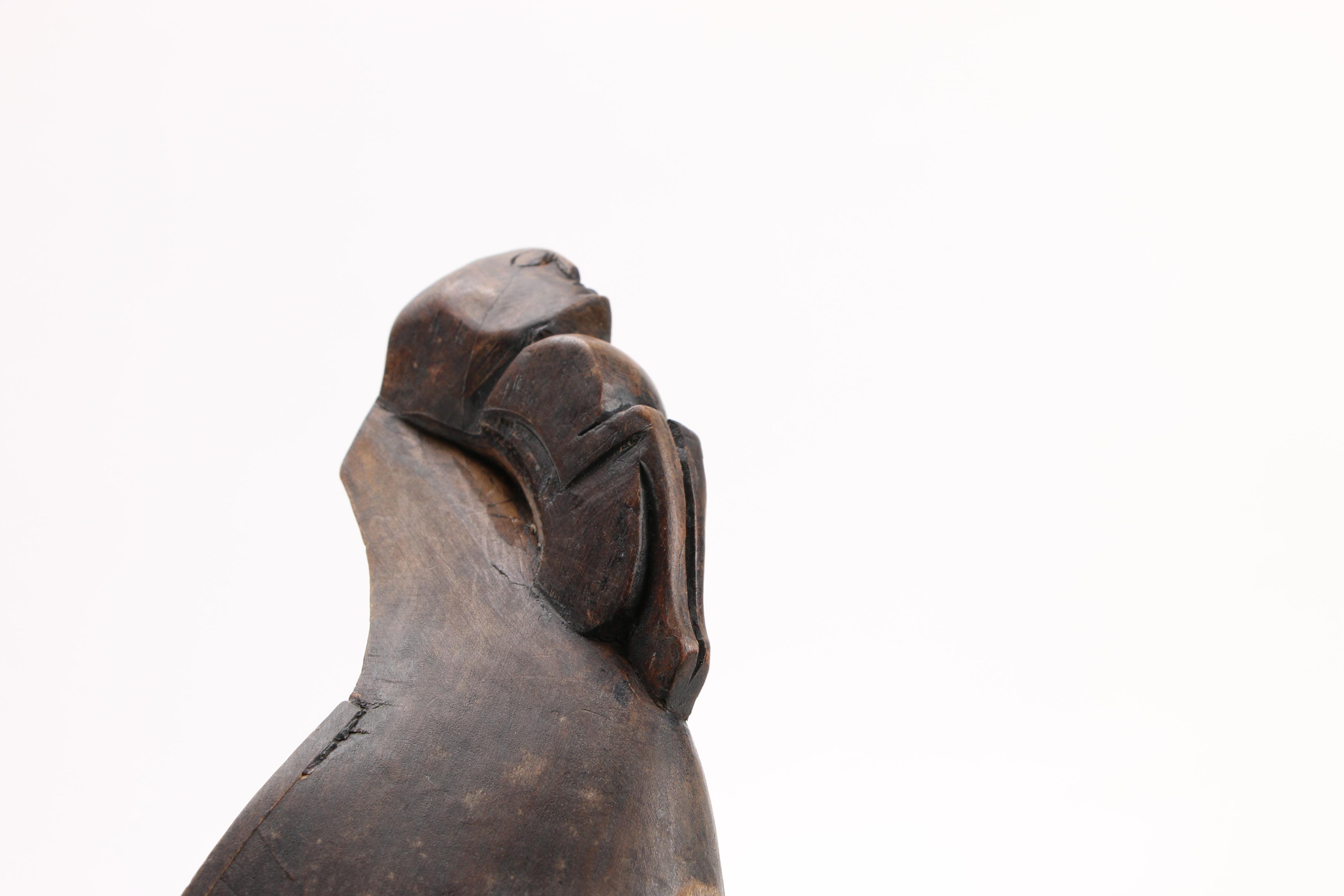 Batak Sape Hand-Carved Wood Musical Instrument, Indonesia