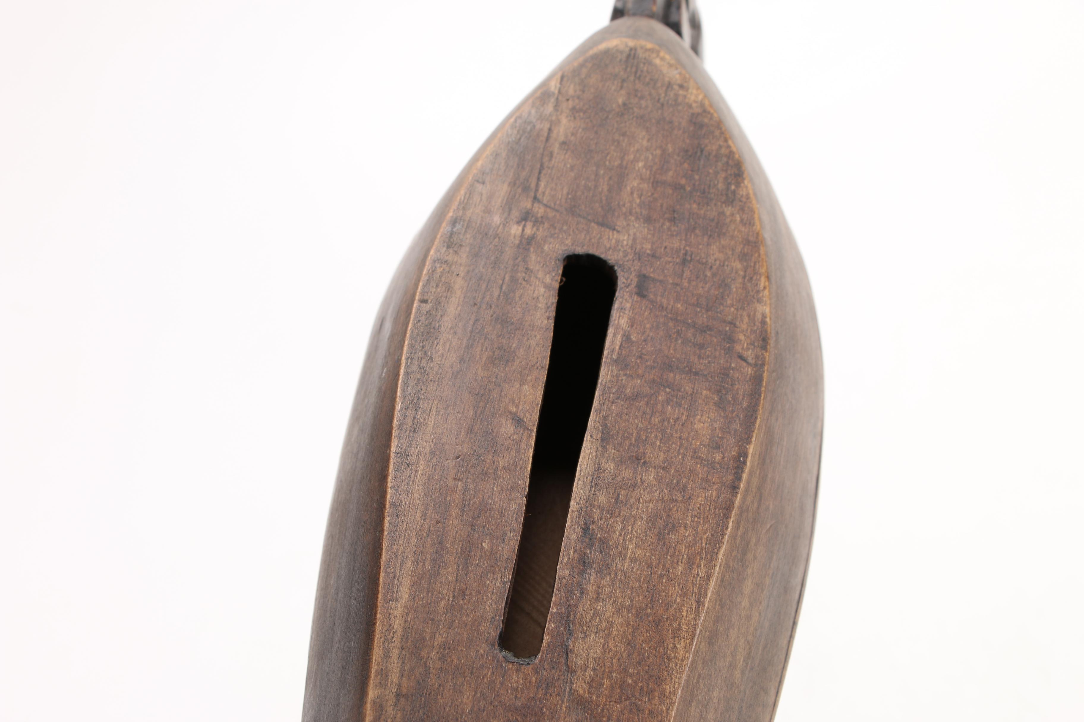Batak Sape Hand-Carved Wood Musical Instrument, Indonesia