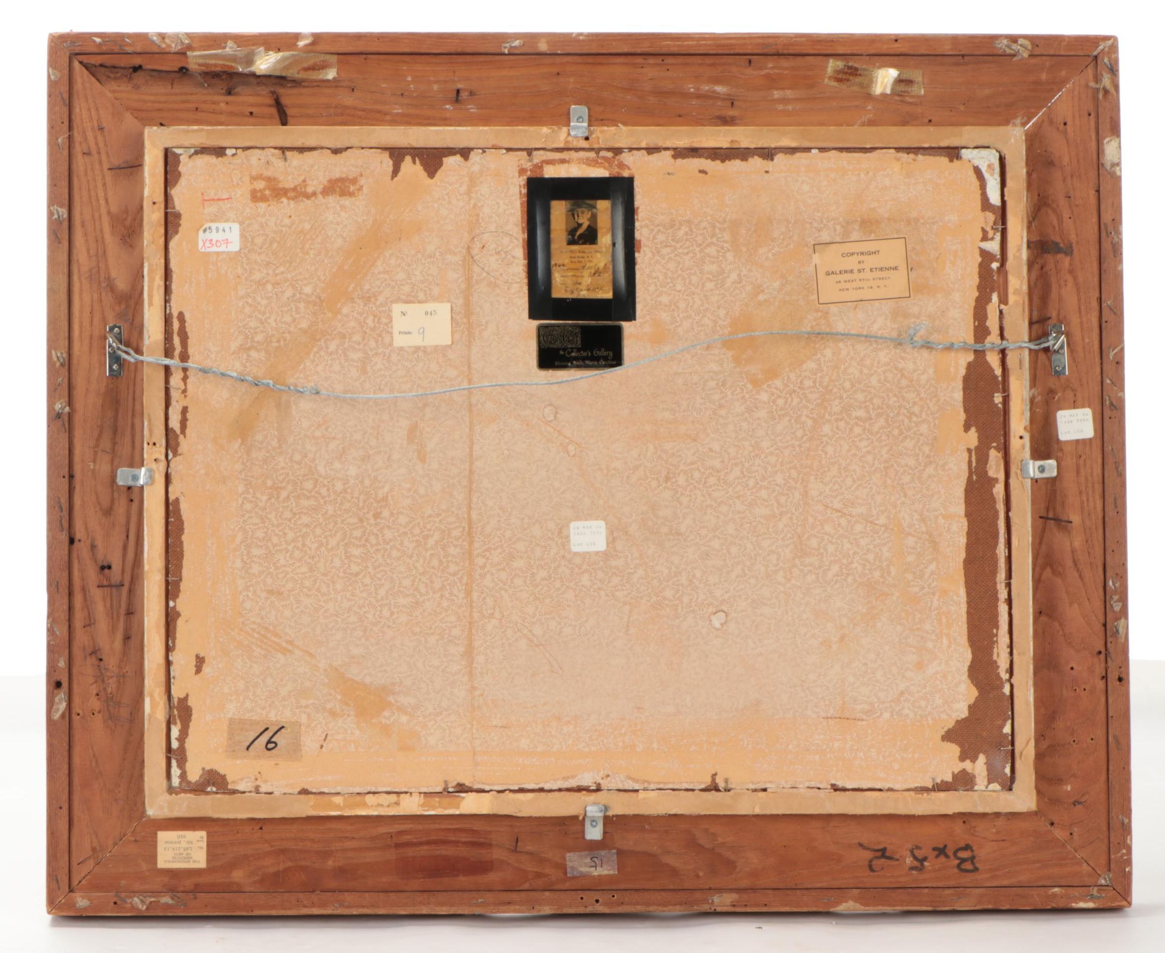 Grandma Moses Folk Tempera Painting "The Sycamore Farm," 1944