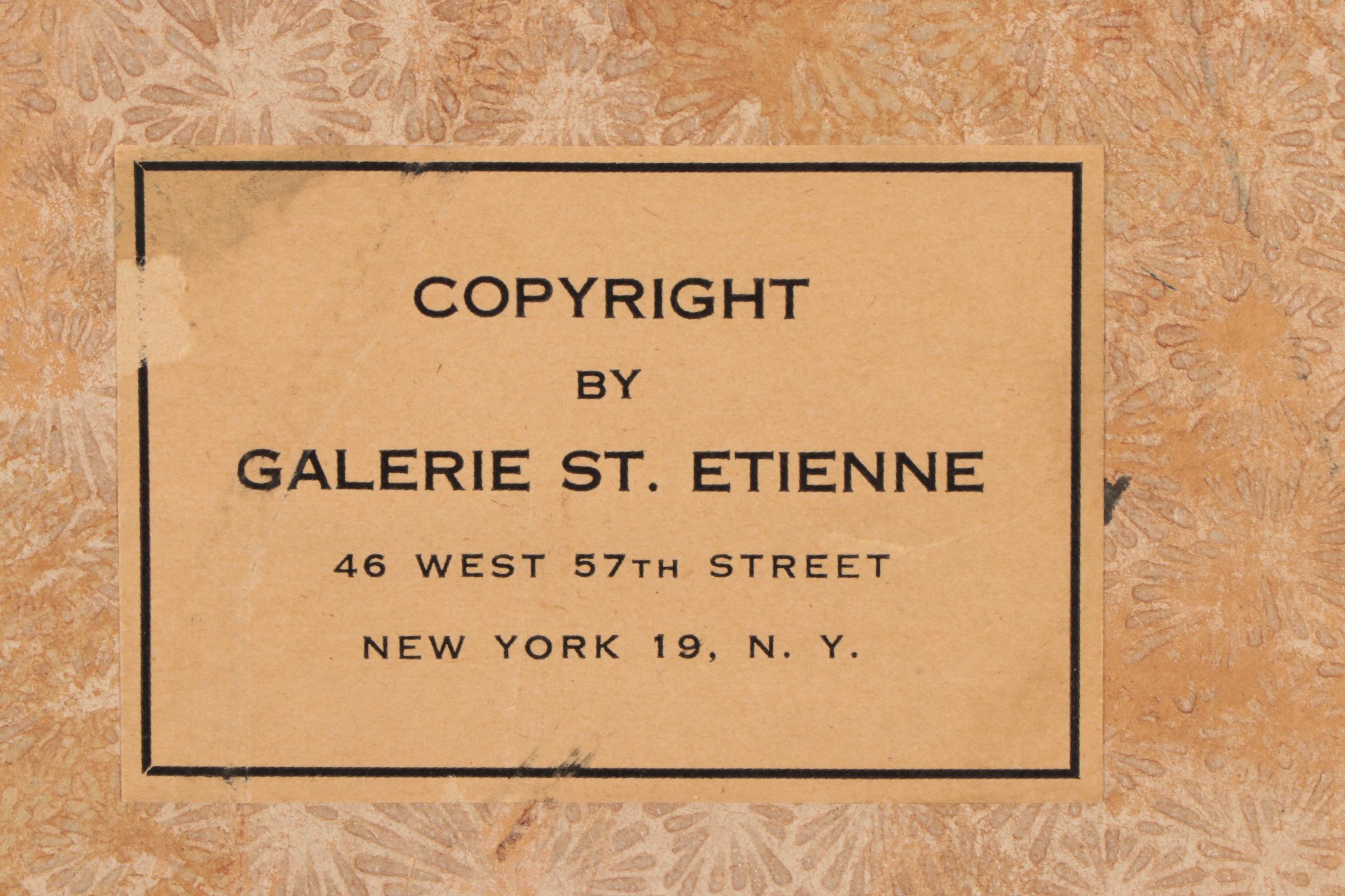 Grandma Moses Folk Tempera Painting "The Sycamore Farm," 1944