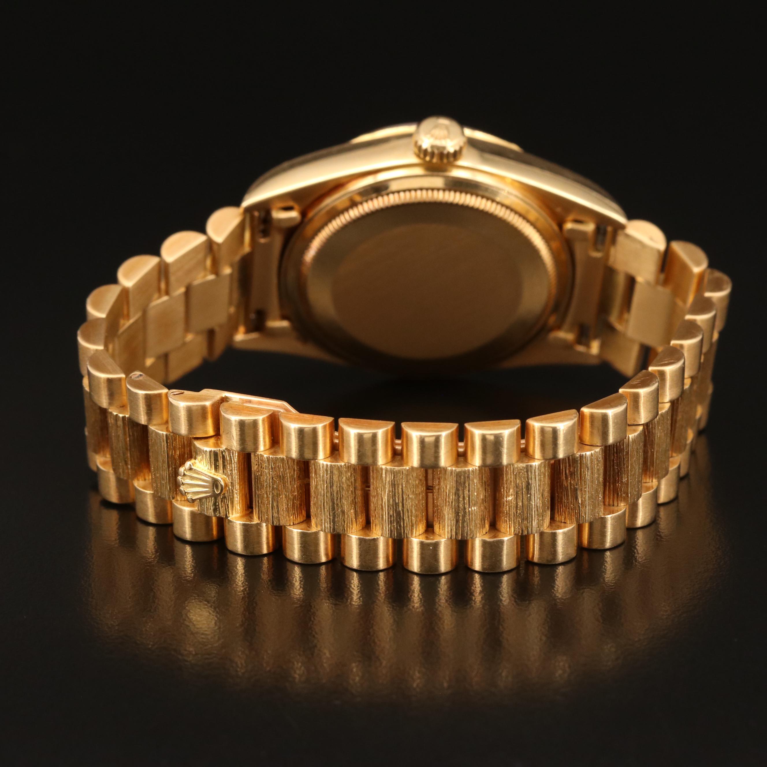 1987 Rolex "Day-Date President" 18K Gold Automatic Watch