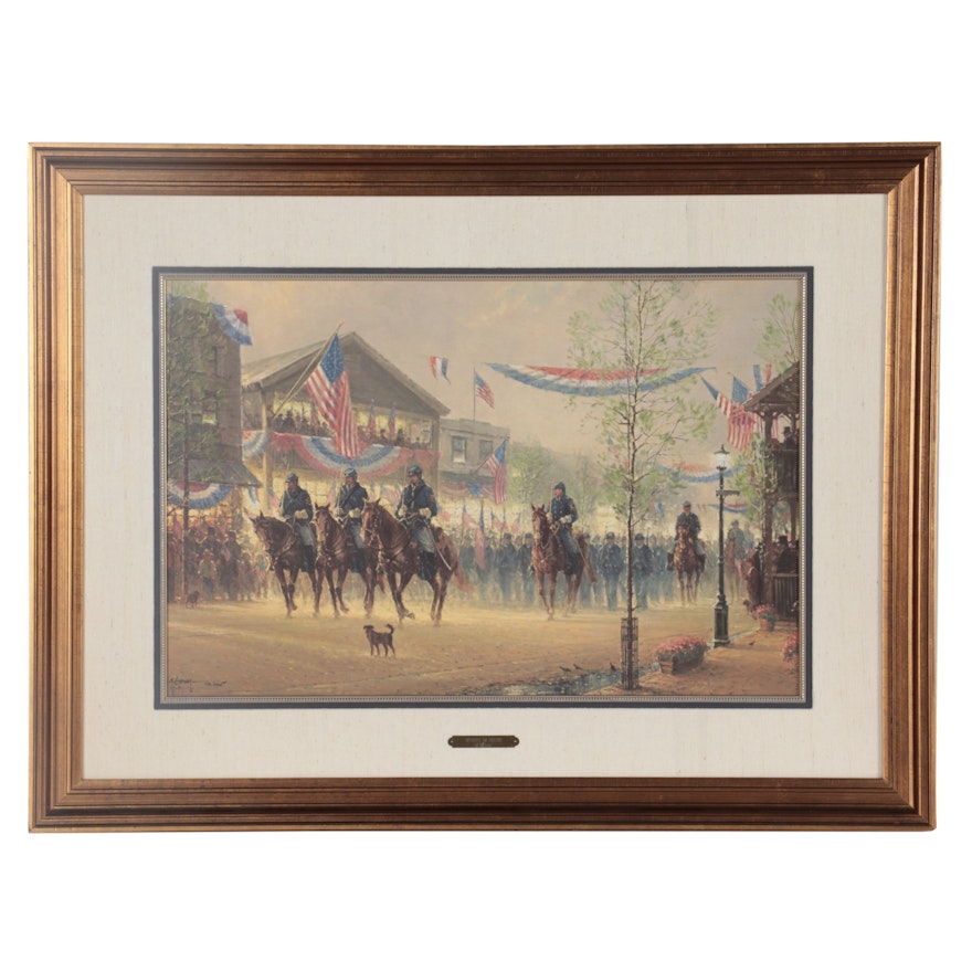 G. Harvey Offset Lithograph "Moment of Glory," Late 20th Century