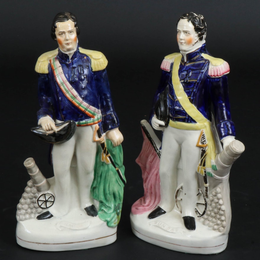 Staffordshire "Napier" and "Dundee" Figurines, Mid-19th Century