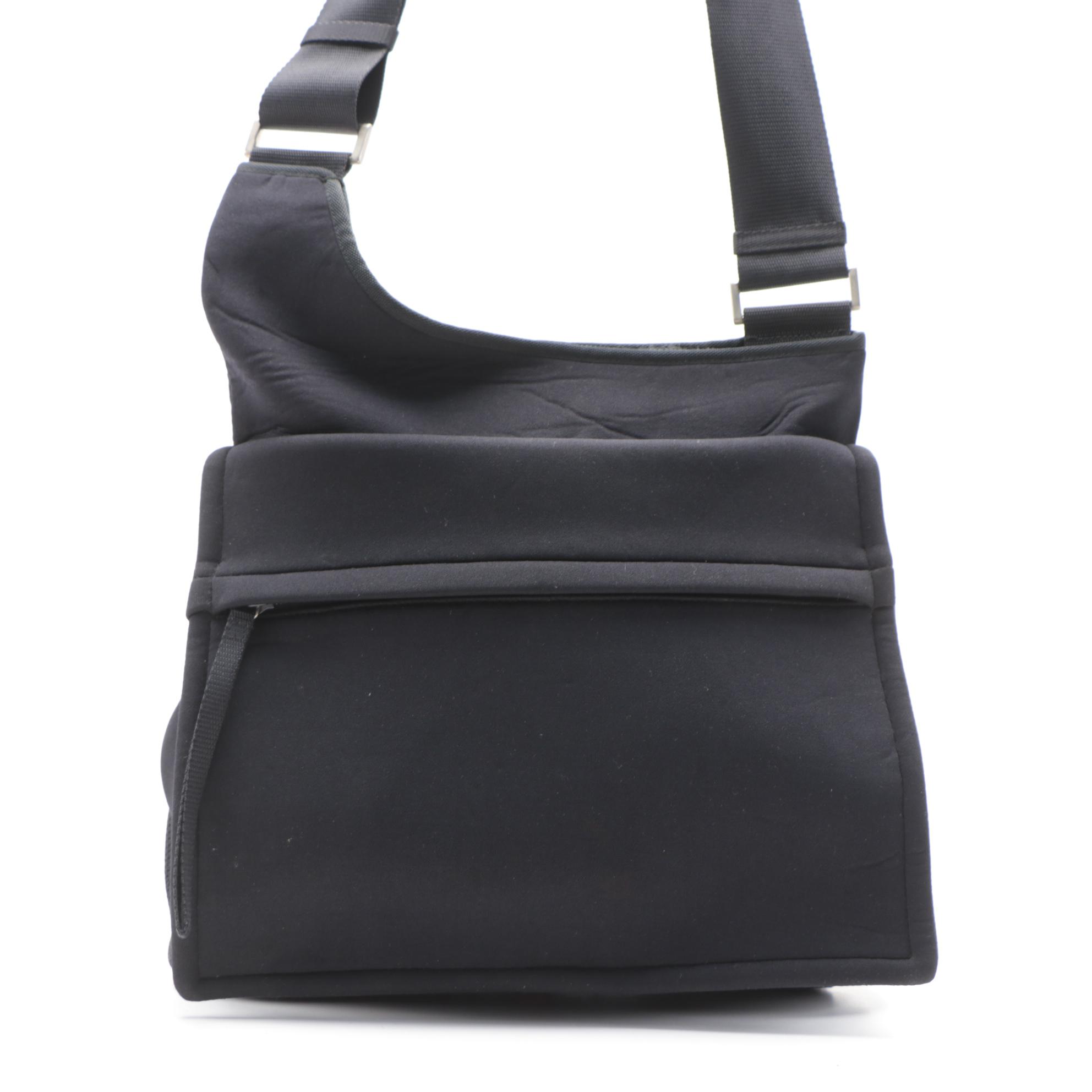 Prada Sling Messenger Bag in Black Neoprene