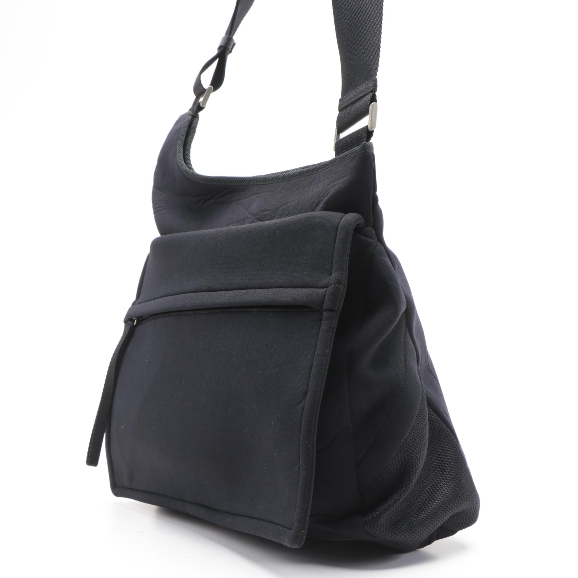 Prada Sling Messenger Bag in Black Neoprene