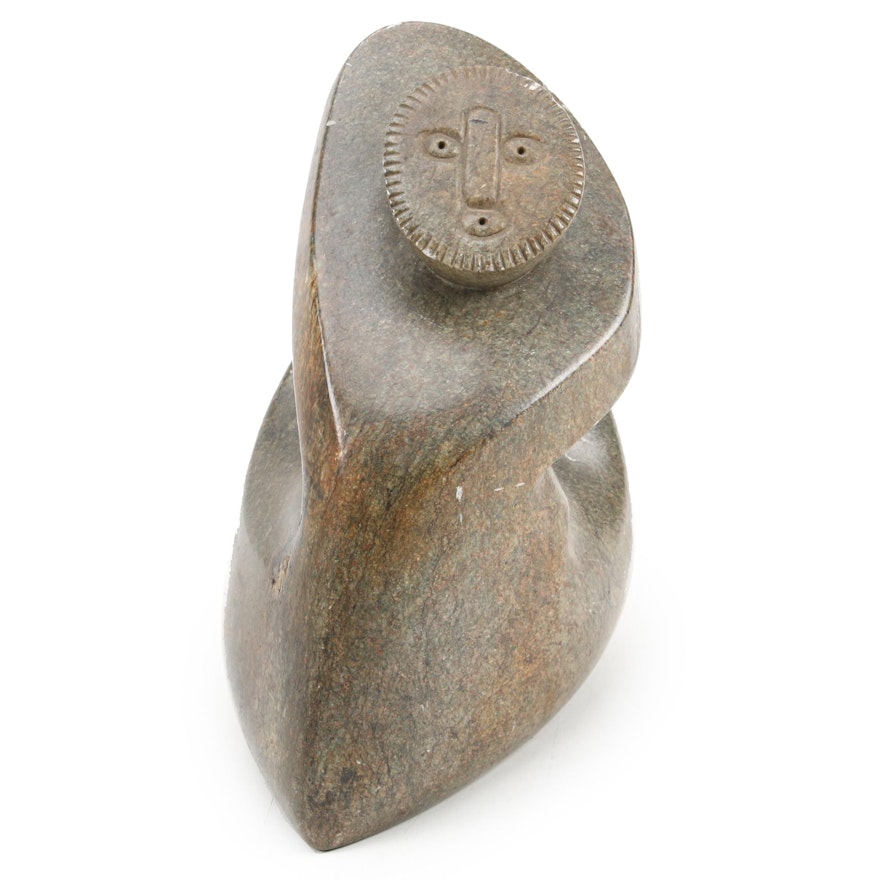 Se-Gwai-Don-Kwe (Duffy Wilson) Tadodaho Steatite Sculpture