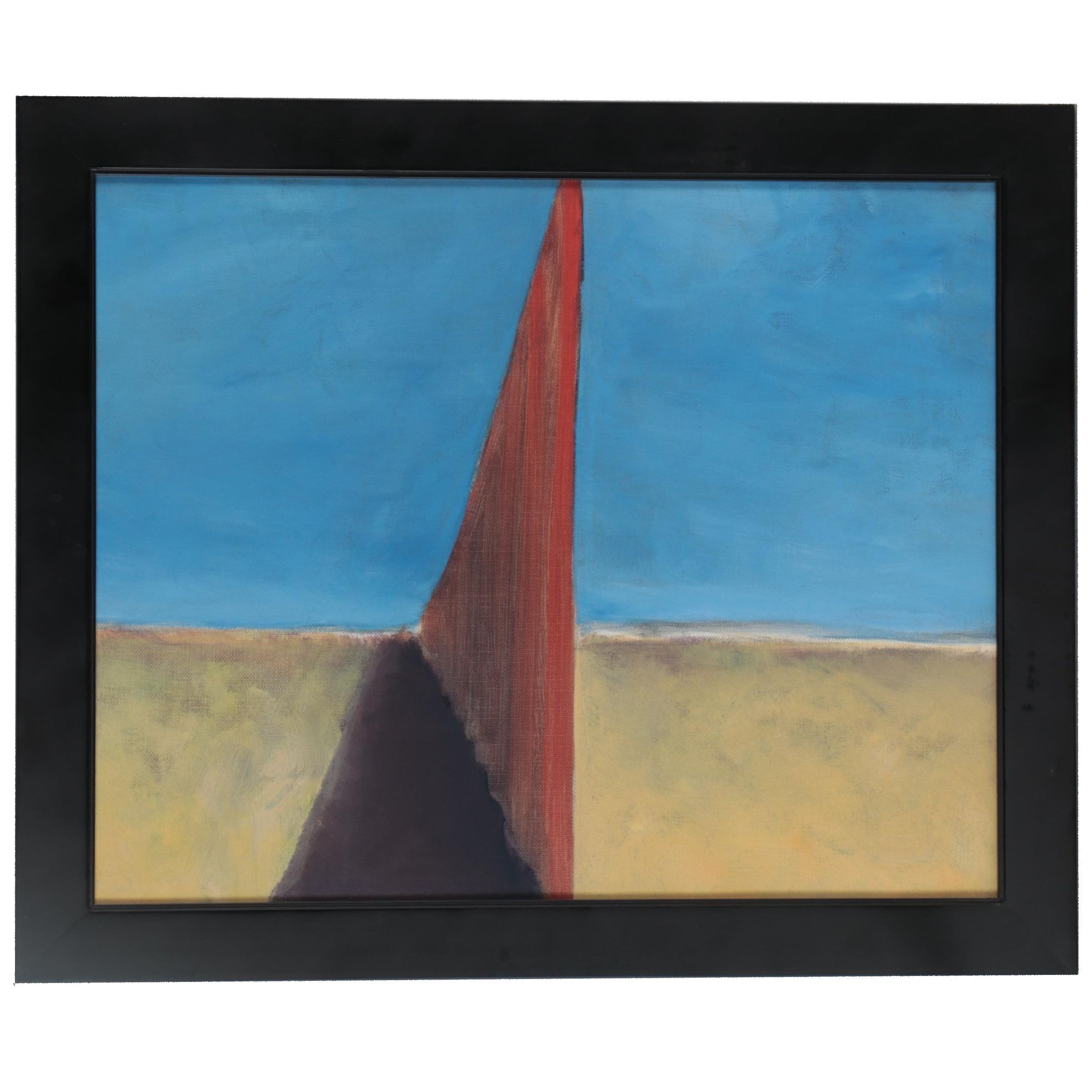 Angela McElwain Abstract Landscape Acrylic Painting, 21st Century