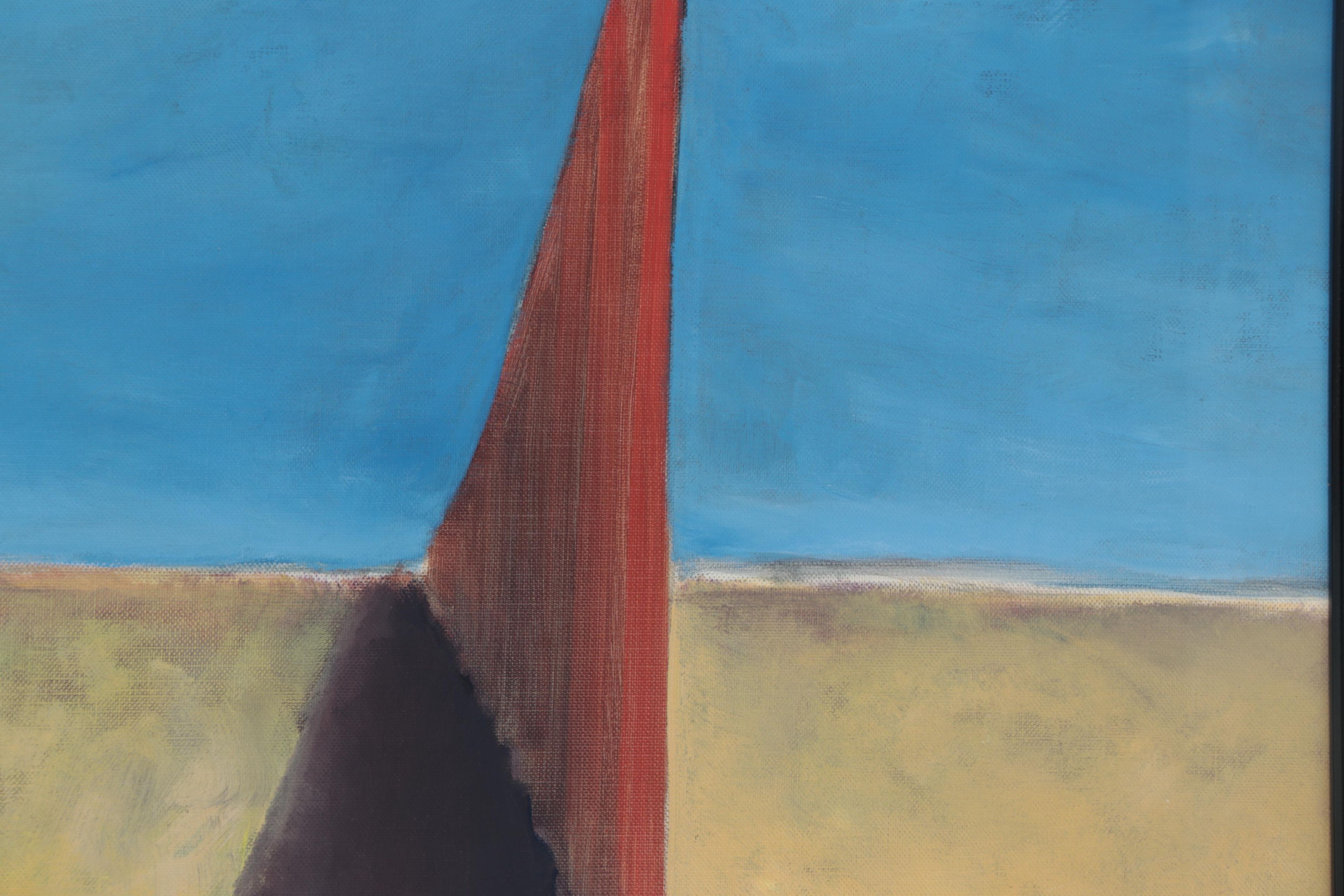 Angela McElwain Abstract Landscape Acrylic Painting, 21st Century