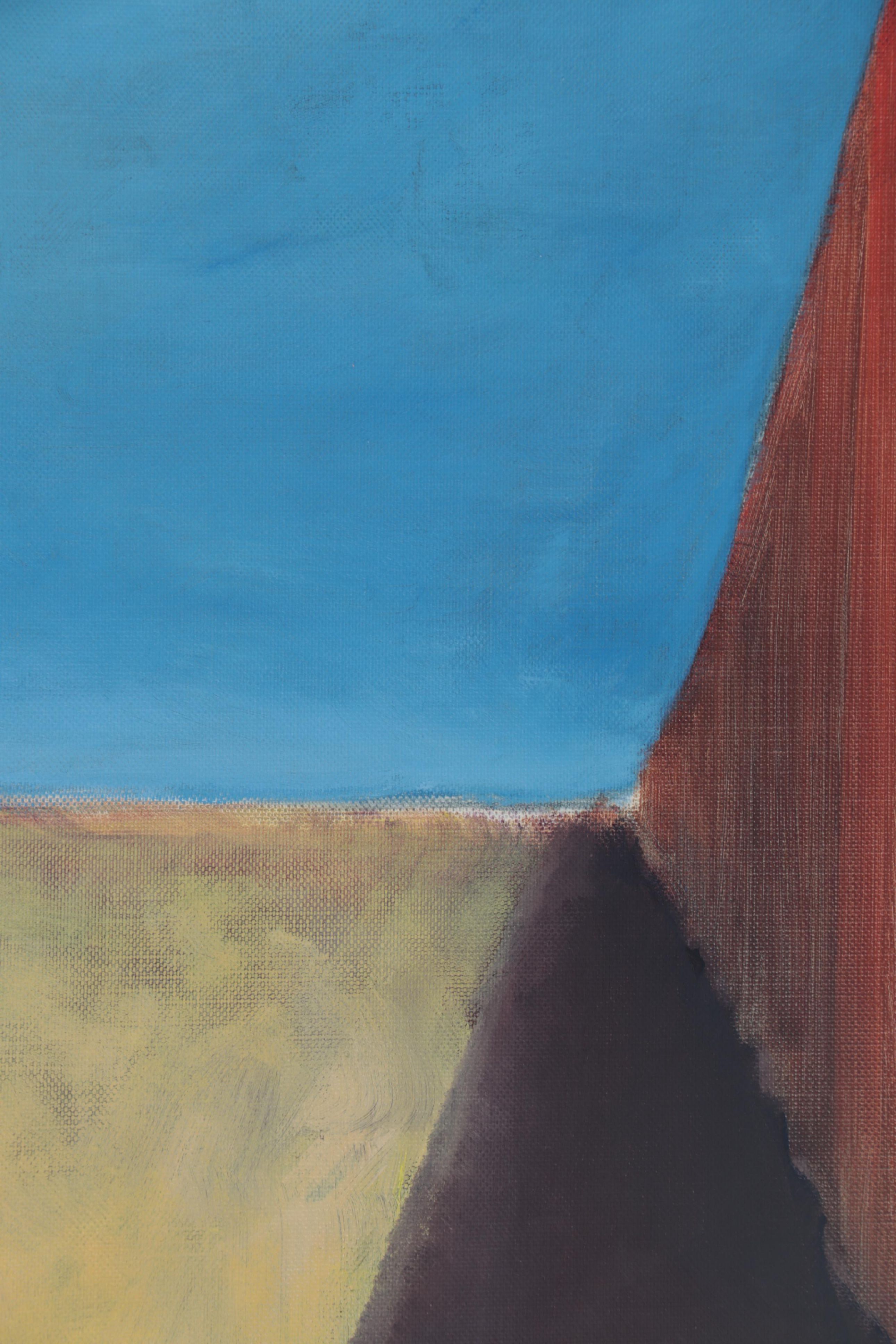 Angela McElwain Abstract Landscape Acrylic Painting, 21st Century