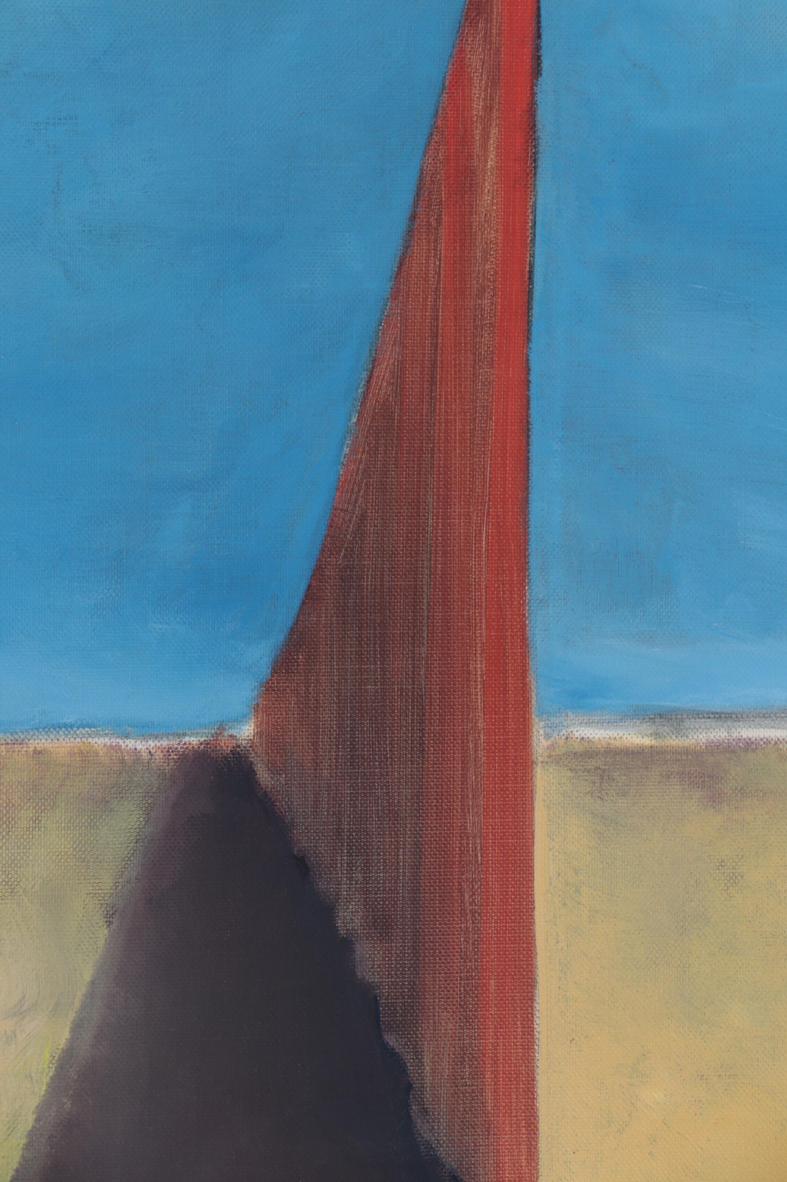 Angela McElwain Abstract Landscape Acrylic Painting, 21st Century