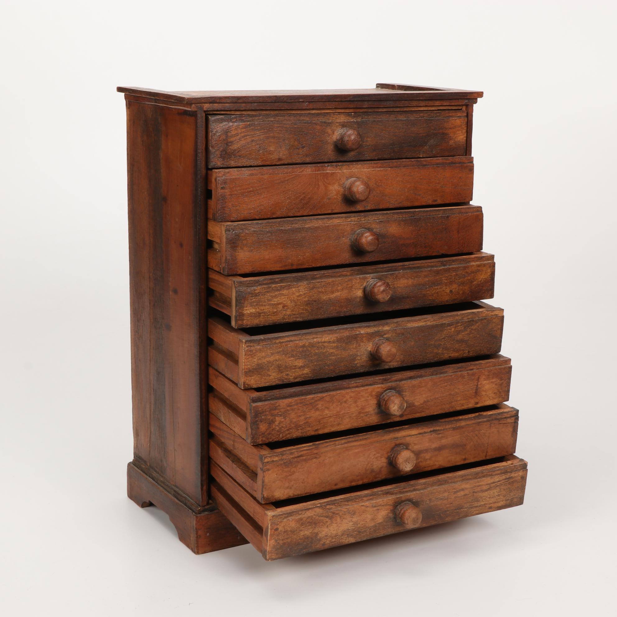 Pottery Barn Eight-Drawer Letterbox Chest