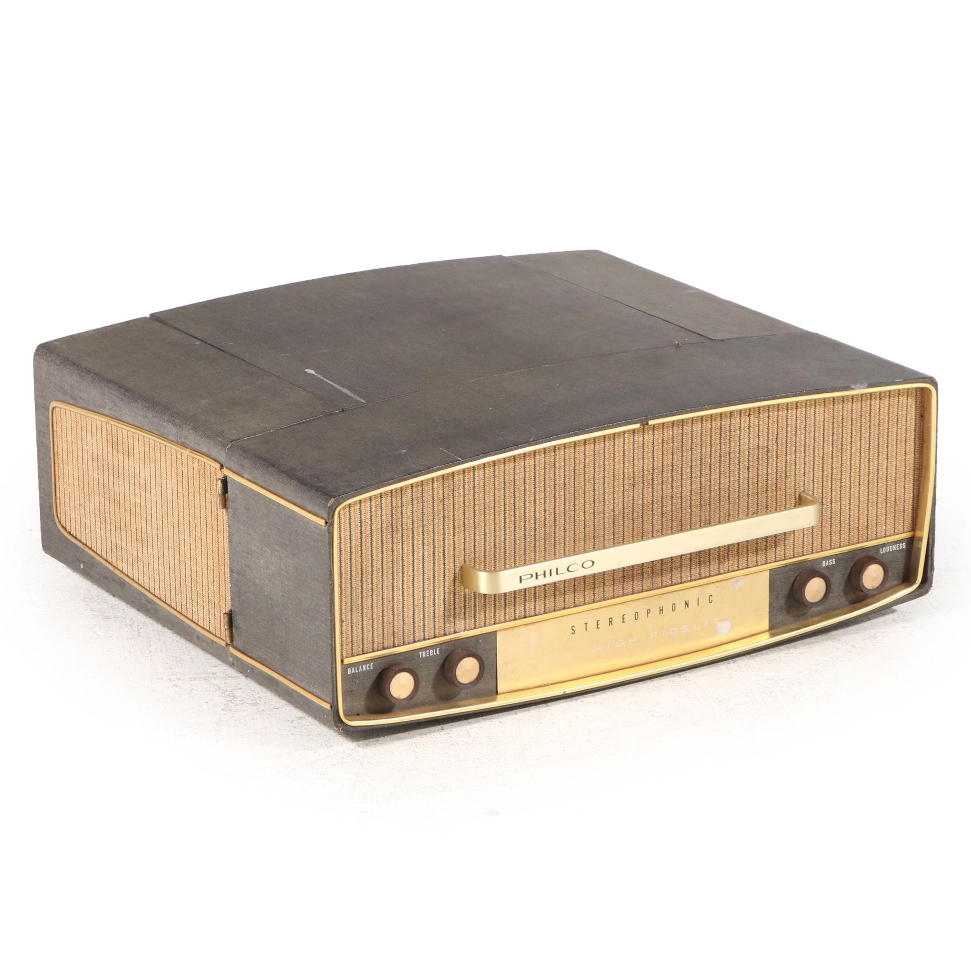 Philco Stereophonic High Fidelity Portable Radio and Record Player, Mid-20th C