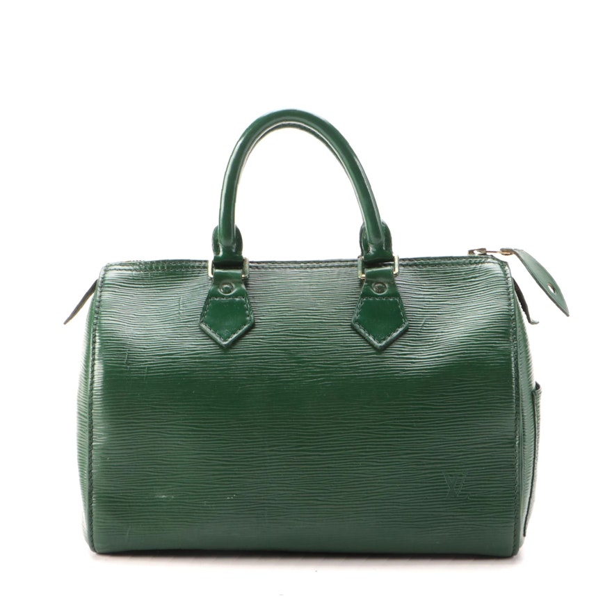 Louis Vuitton Speedy 25 in Borneo Green Epi Leather