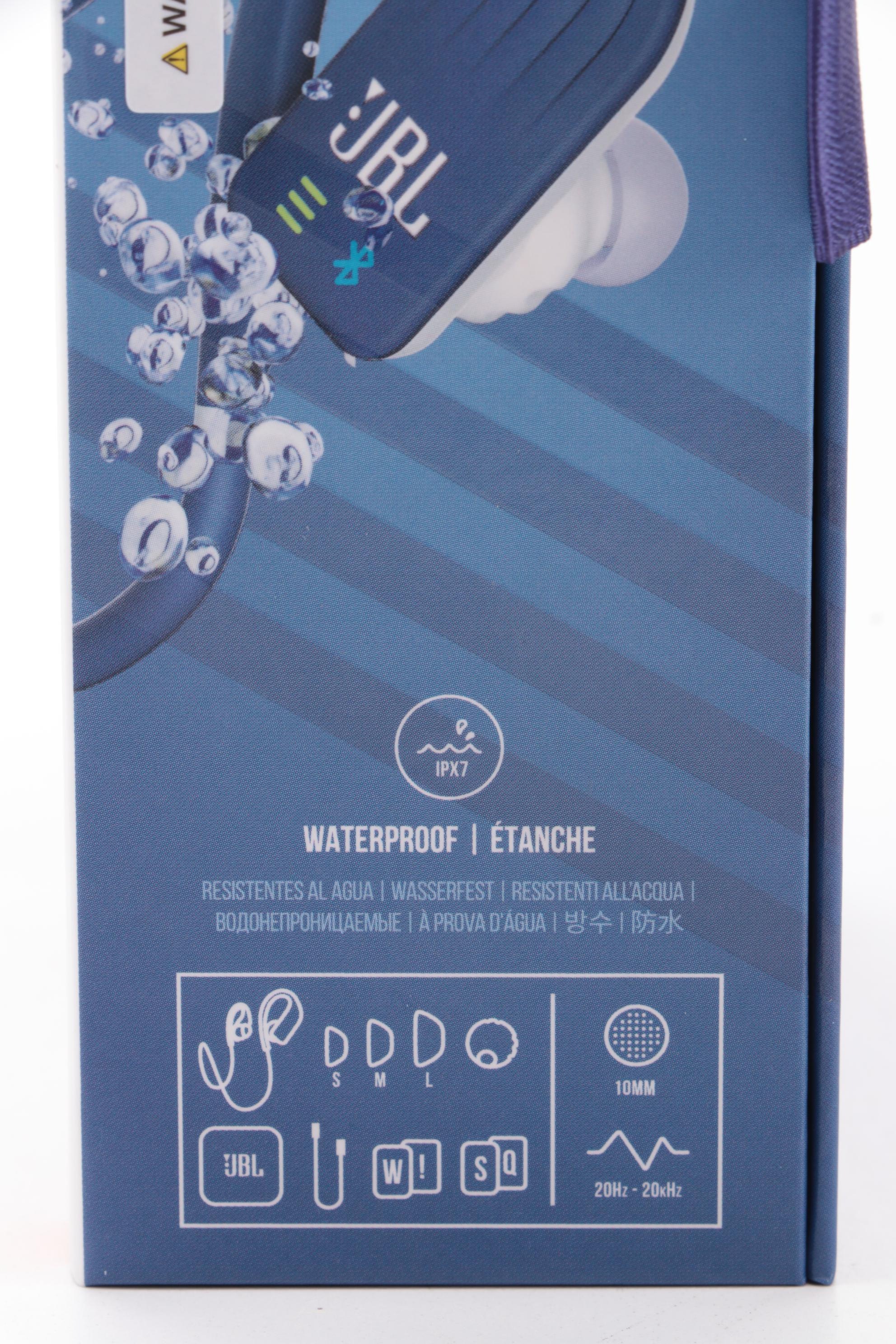 JBL by Harman Endurance DIVE Blue Waterproof In-Ear Bluetooth Headphones