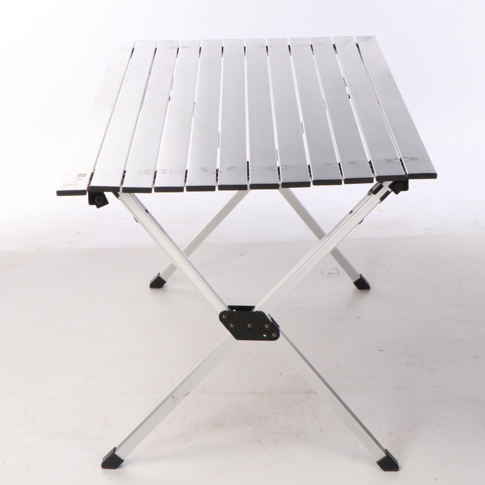 Slumberjack Stowaway Aluminum Portable Folding Table with Bag