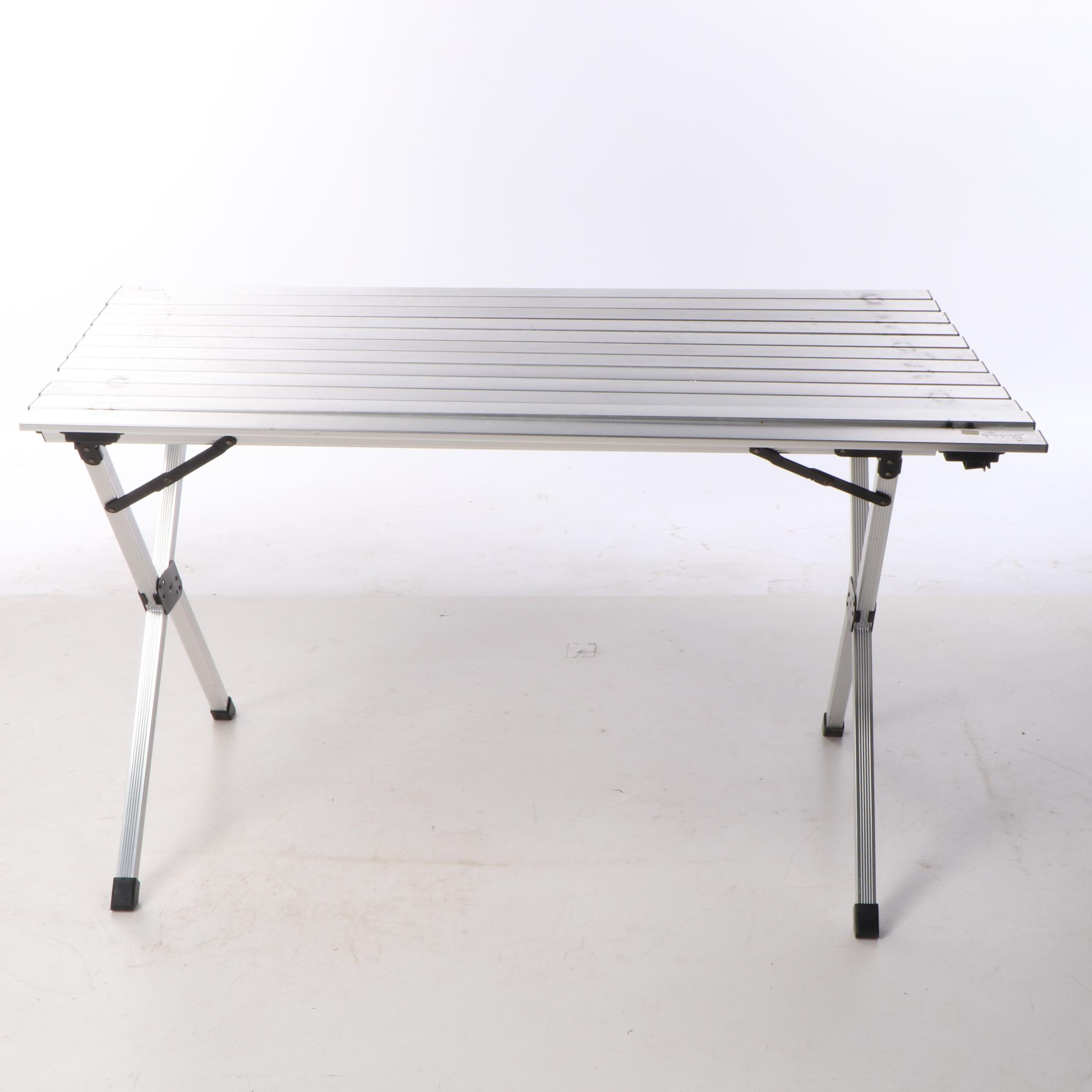 Slumberjack Stowaway Aluminum Portable Folding Table with Bag