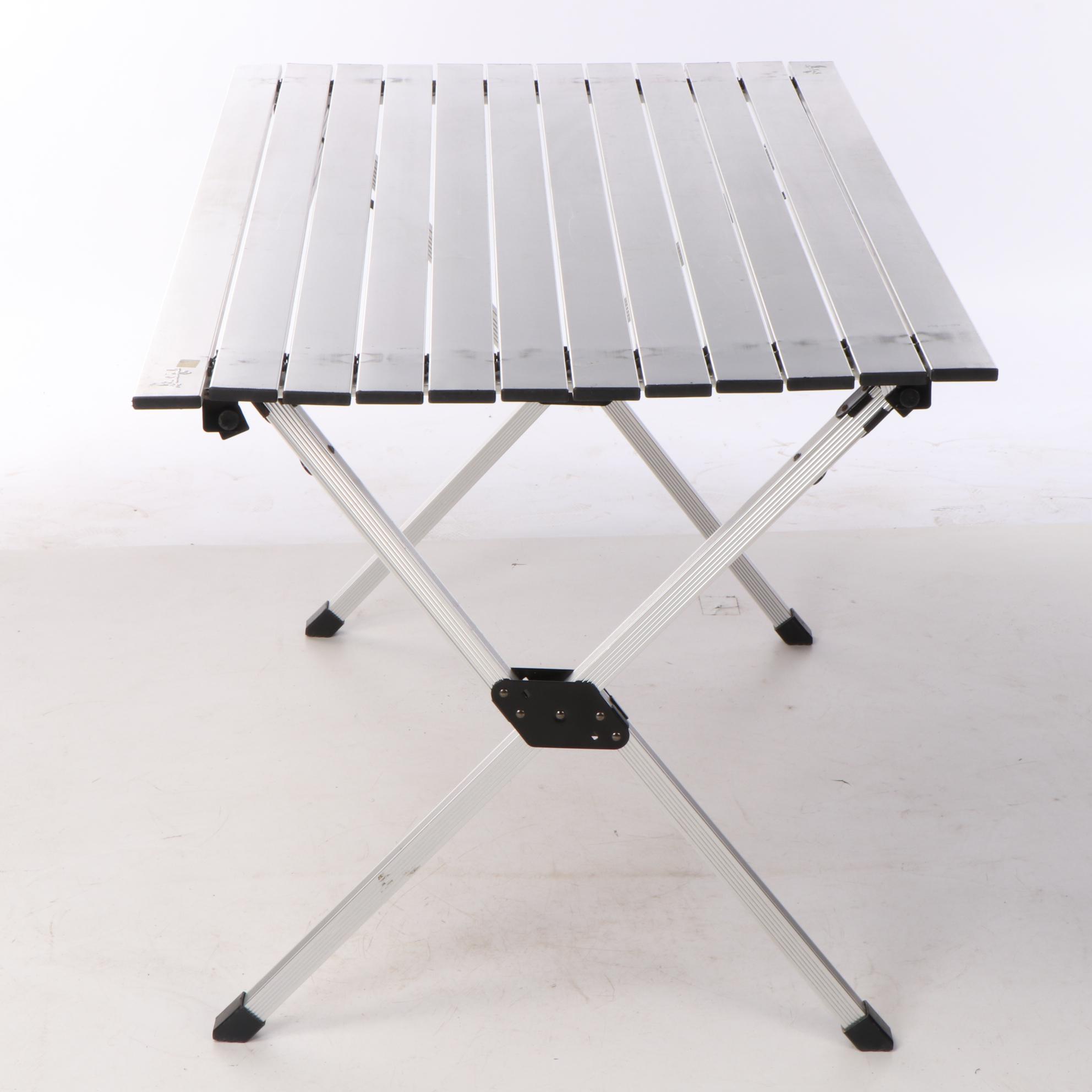 Slumberjack Stowaway Aluminum Portable Folding Table with Bag