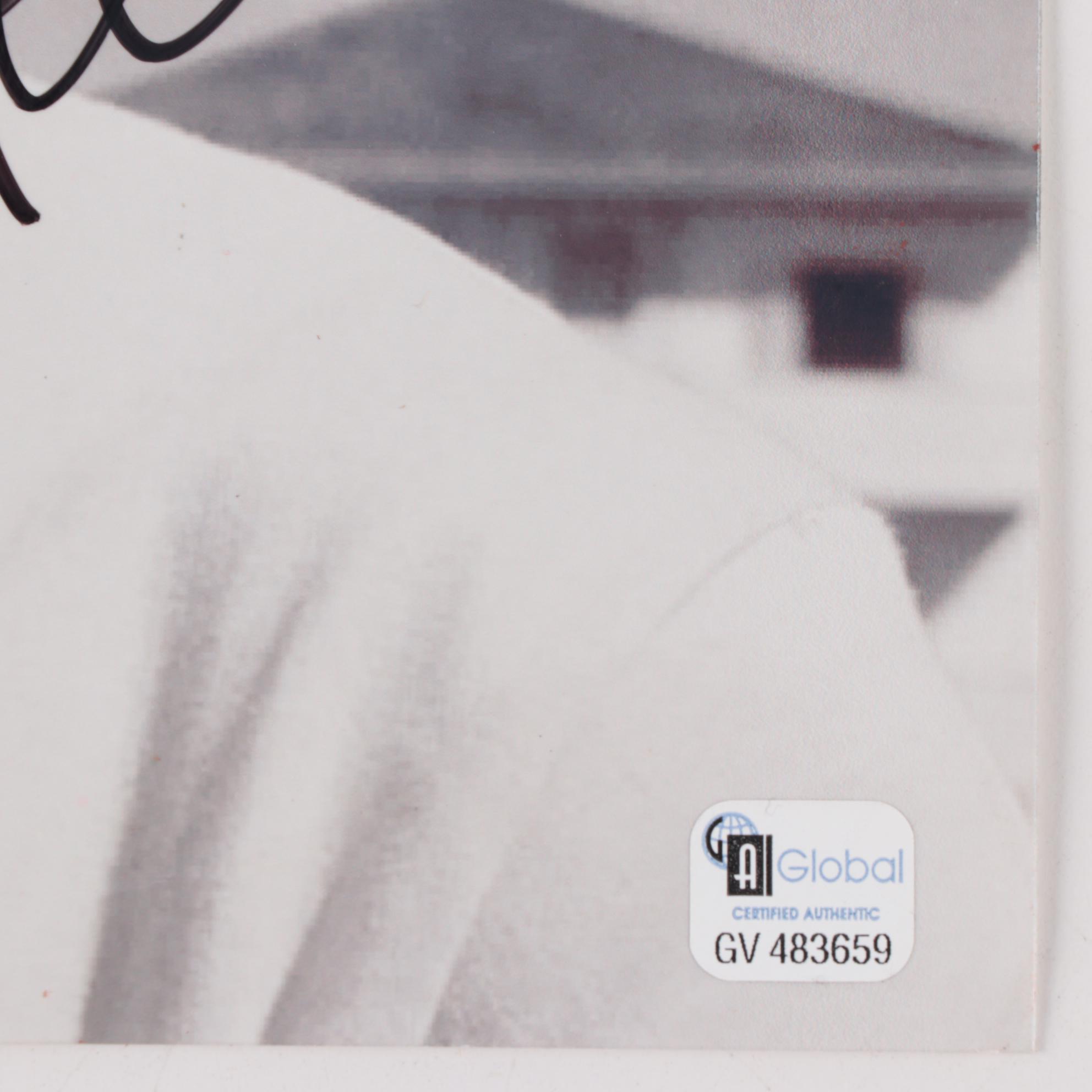 Pelé Signed "Jules Rimet Trophy Kiss" Photo Print, Global and AACS COAs