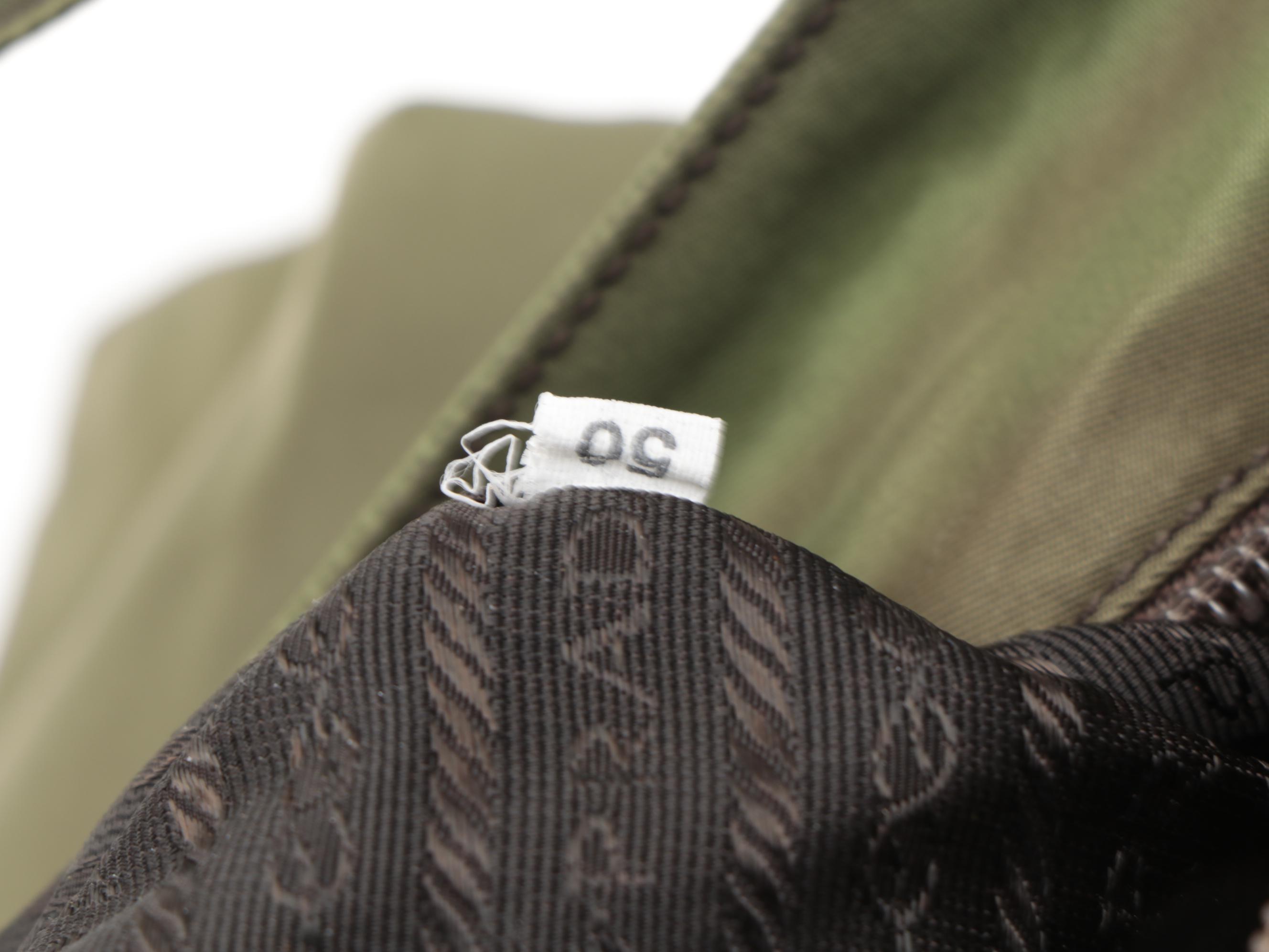 Prada Multi-Compartment Shoulder Bag in Green Tessuto Nylon