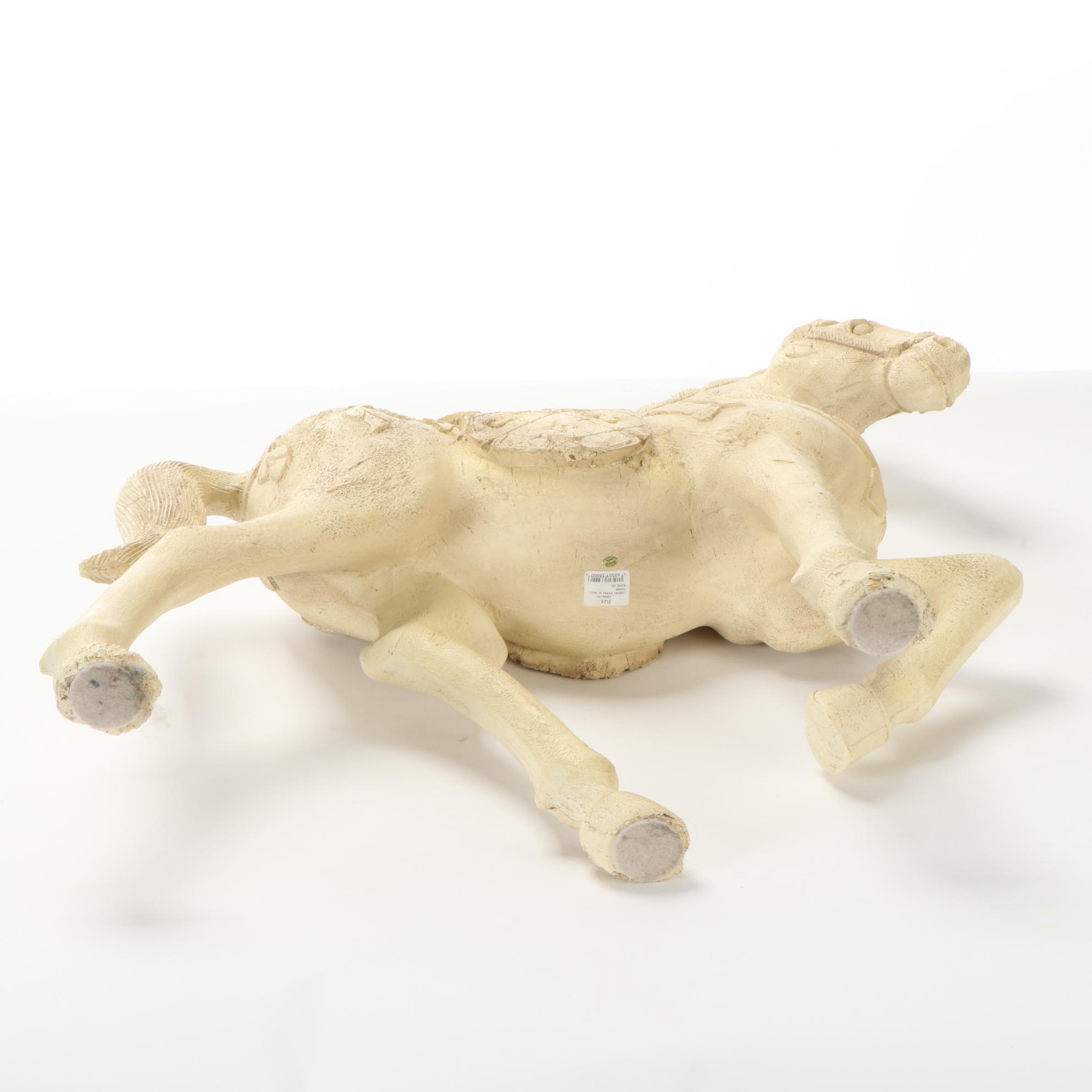Restoration Hardware Composite Cheval Horse Statue, Contemporary