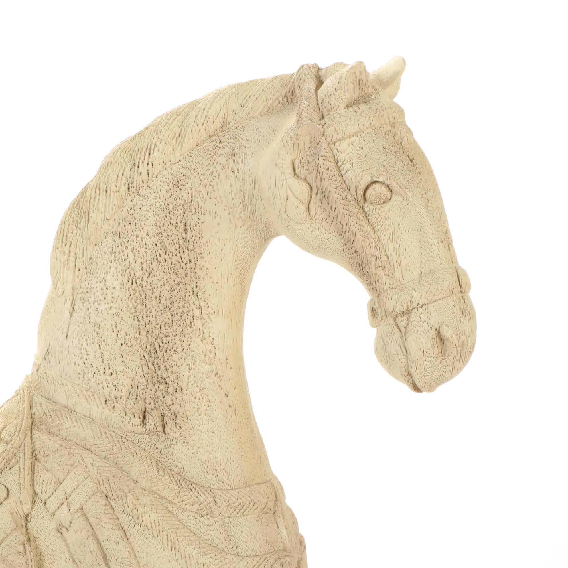 Restoration Hardware Composite Cheval Horse Statue, Contemporary