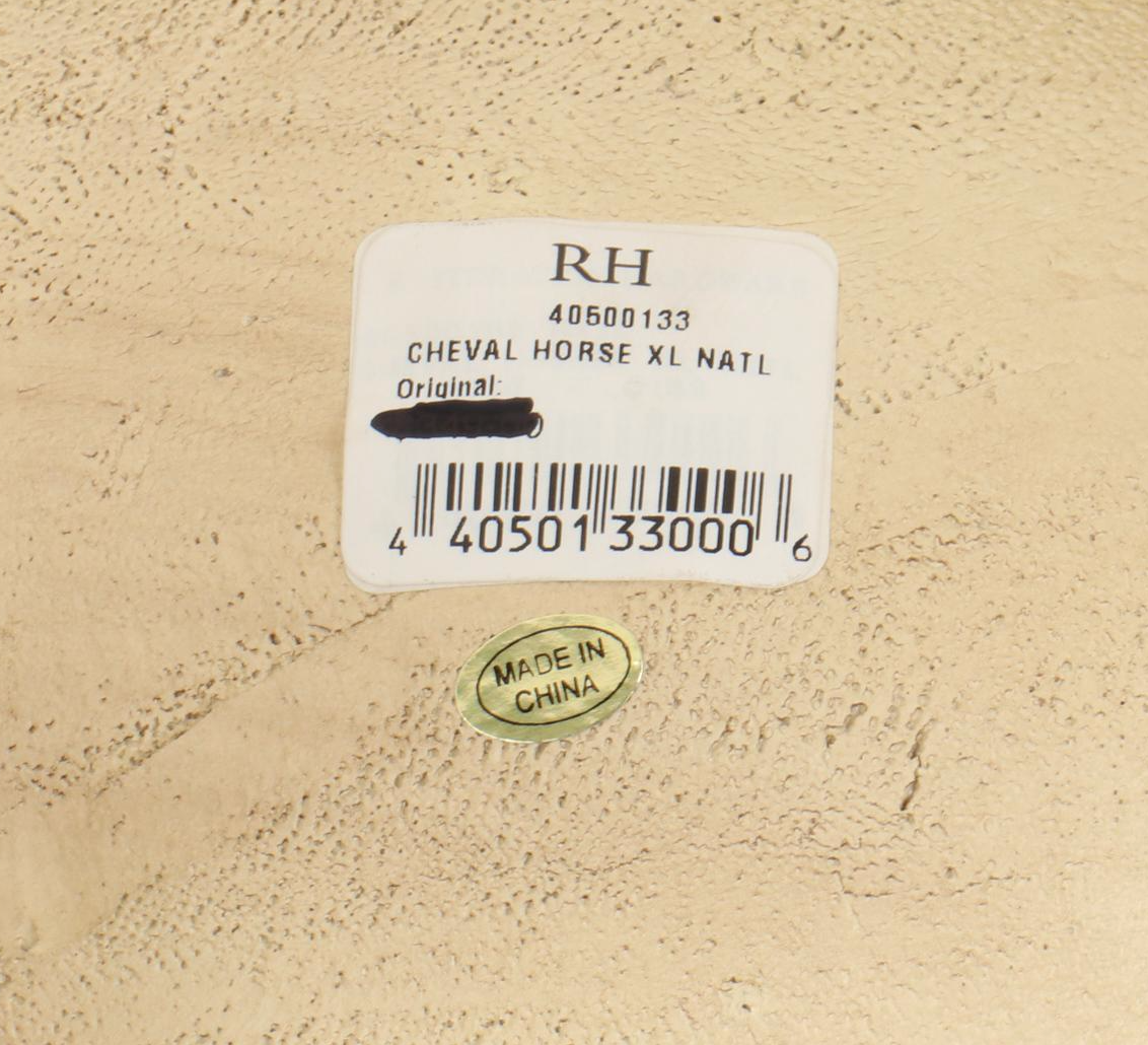 Restoration Hardware Composite Cheval Horse Statue, Contemporary