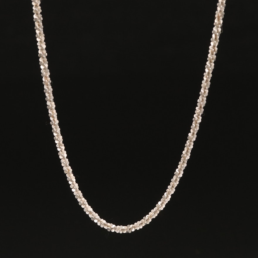 Italian 14K Sparkle Chain Necklace