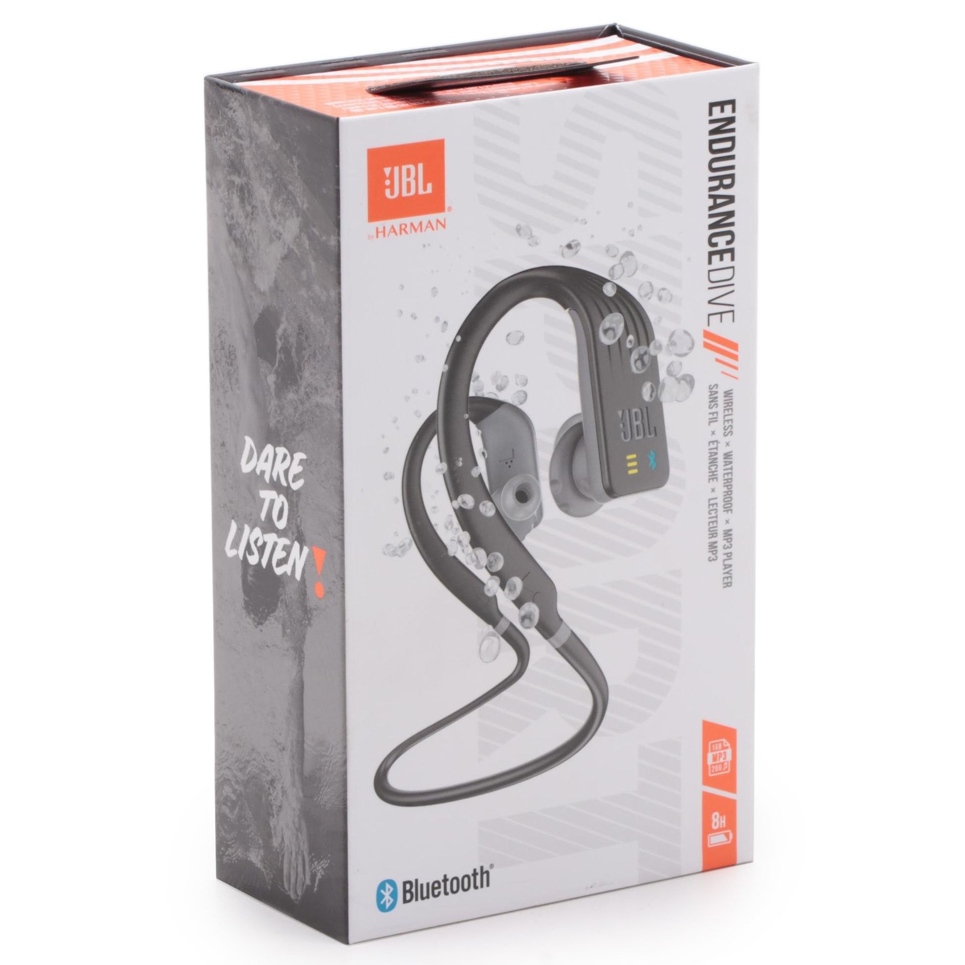JBL by Harman "Endurance DIVE" Black Waterproof In-Ear Bluetooth Headphones