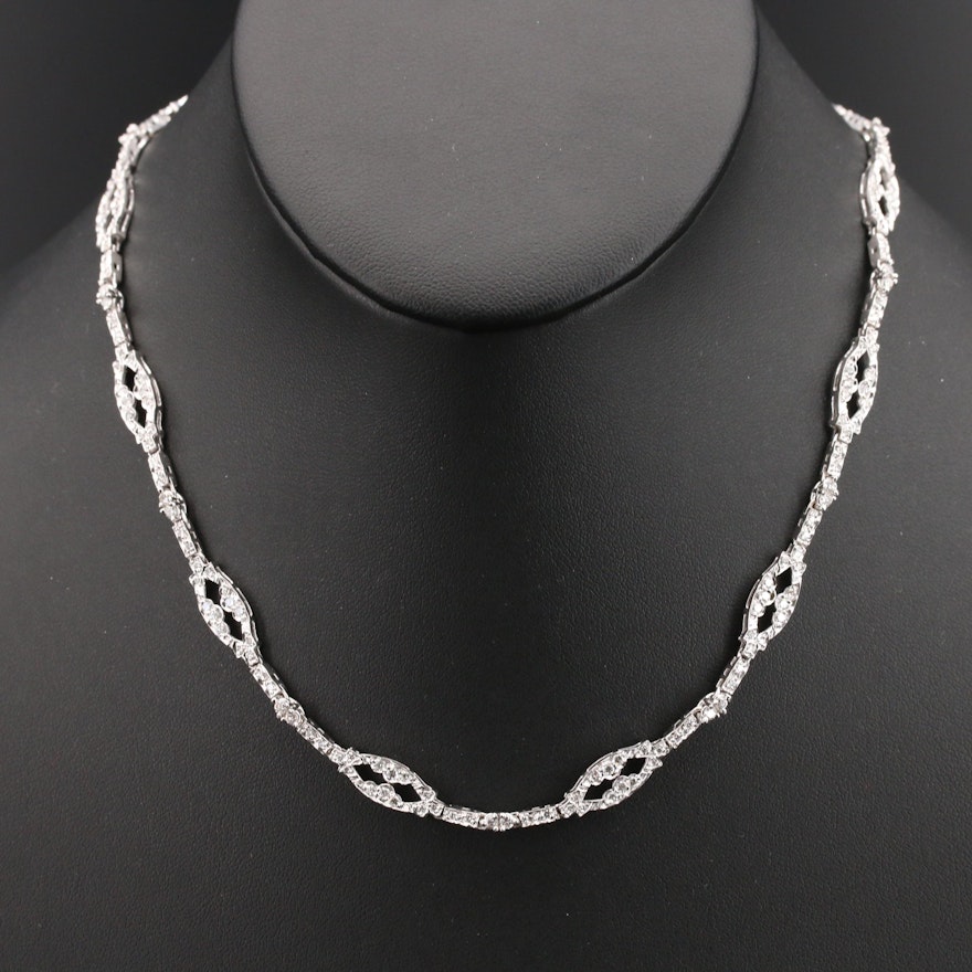 18K 2.82 CTW Diamond Link Necklace