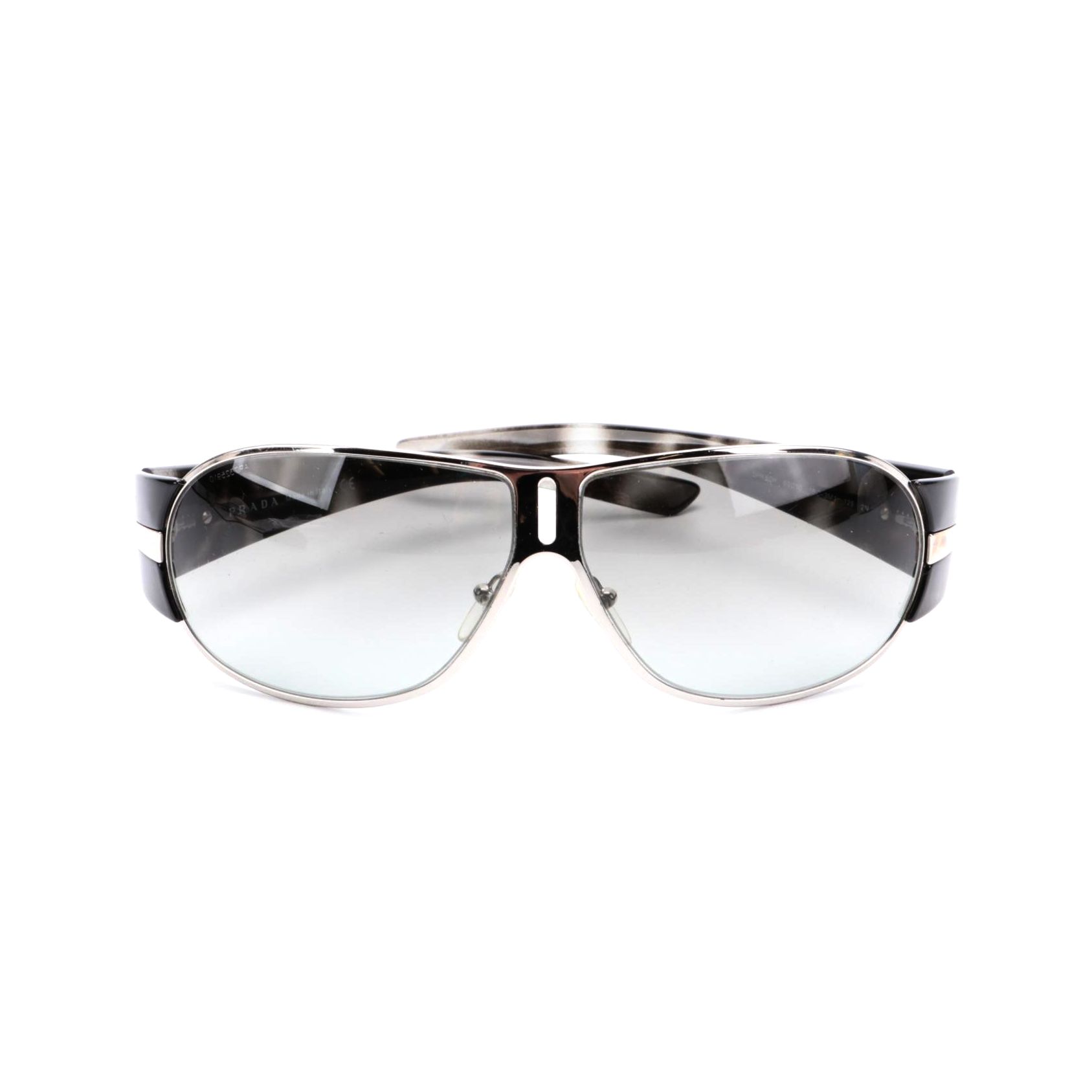 Prada SPR 60 H Speckled Black Wrap Sunglasses