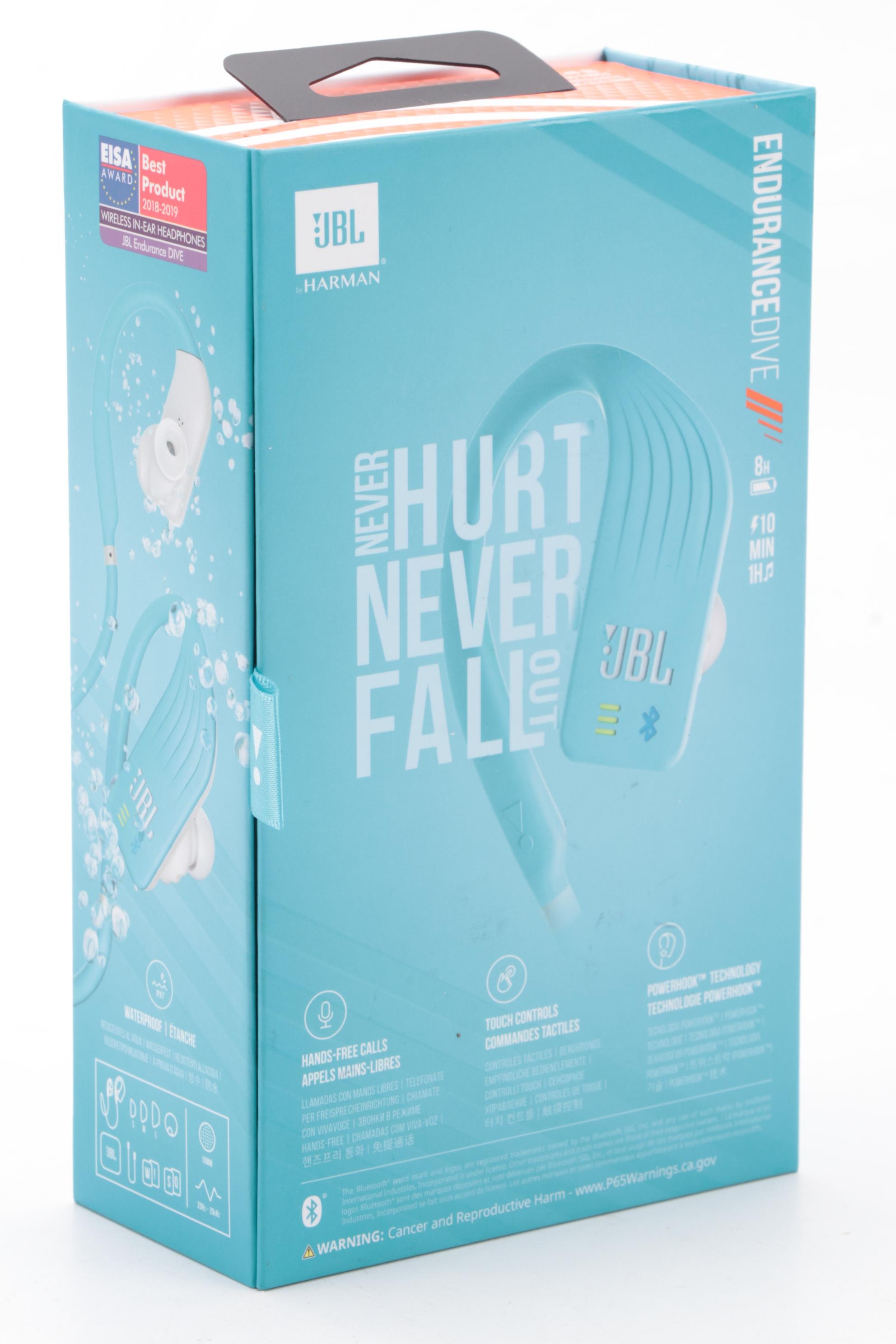 JBL by Harman "Endurance DIVE" Teal Waterproof In-Ear Bluetooth Headphones