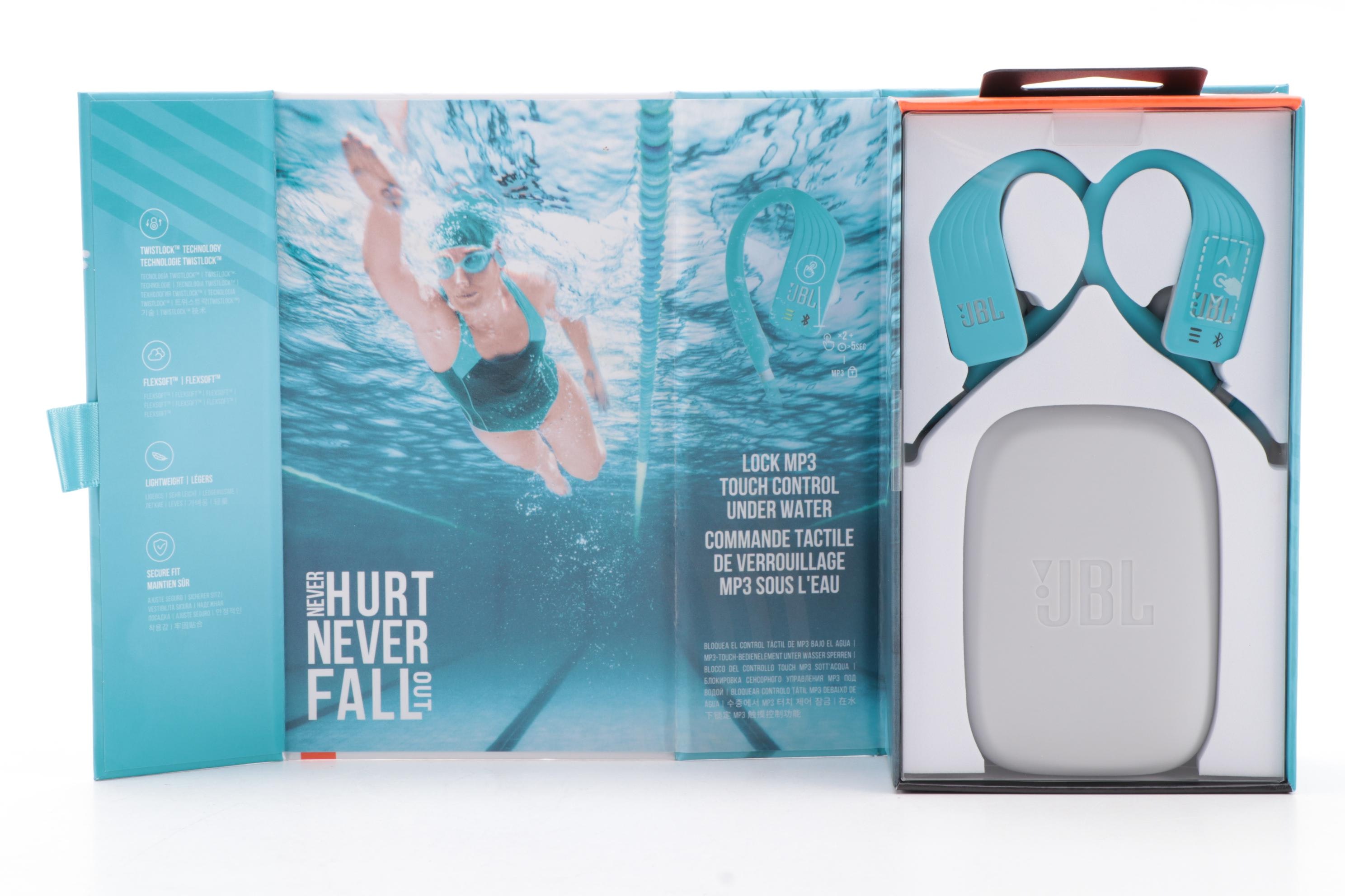 JBL by Harman "Endurance DIVE" Teal Waterproof In-Ear Bluetooth Headphones