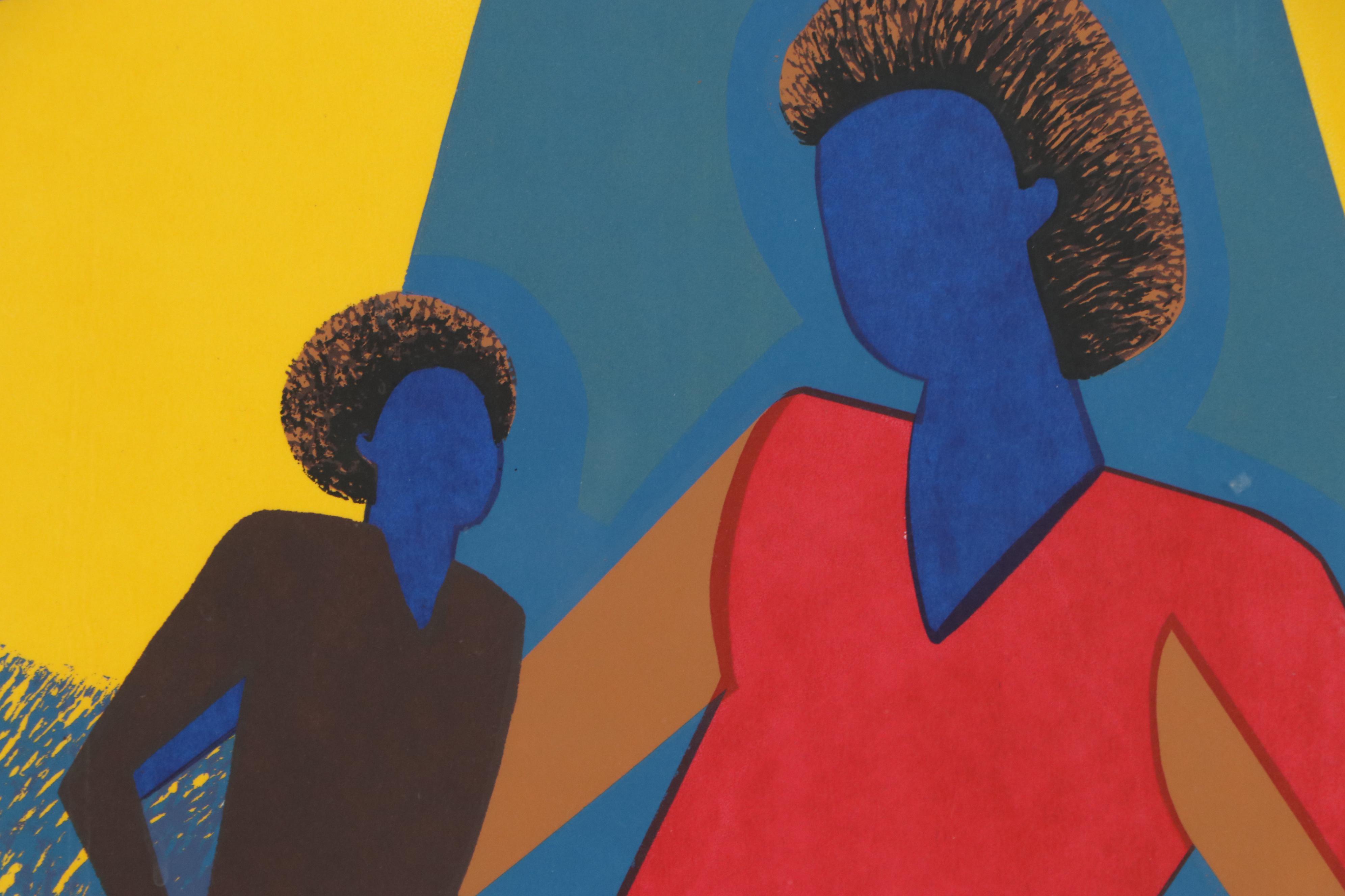 Velma Ludaway Serigraph "He is Always Near," 1987