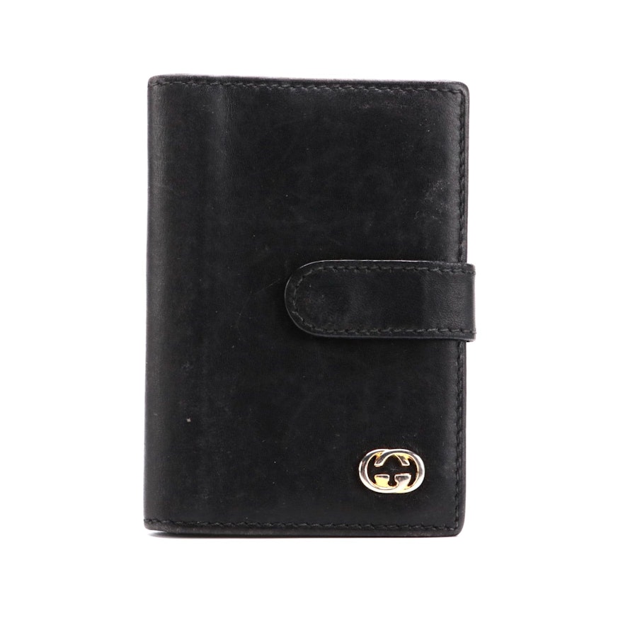 Gucci Bifold Card Holder in Black Leather