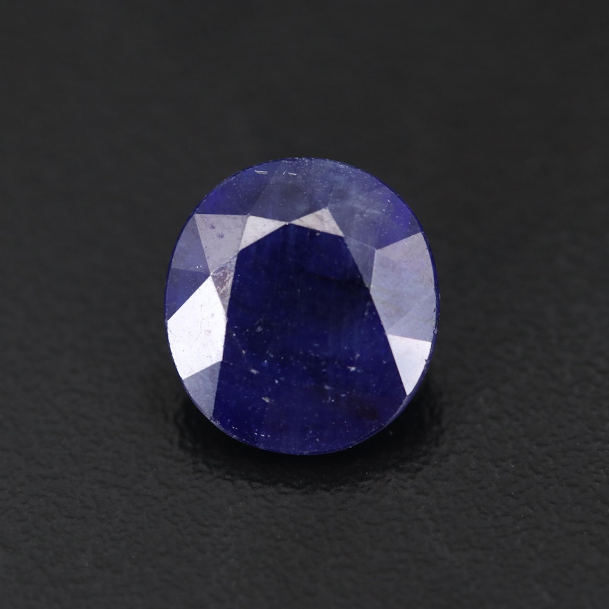 Loose 8.50 CT Oval Faceted Sapphire