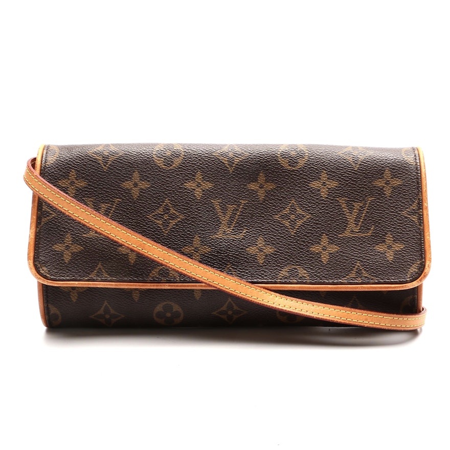 Louis Vuitton Pochette Twin Shoulder Bag in Monogram Canvas