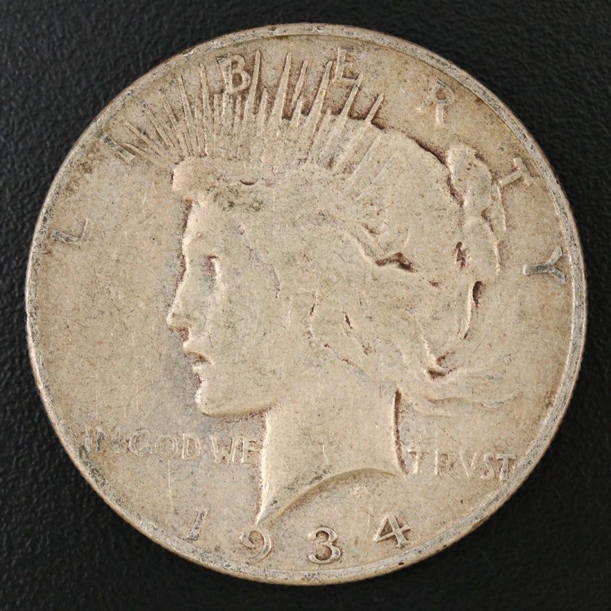 Key Date 1934-S Peace Silver Dollar