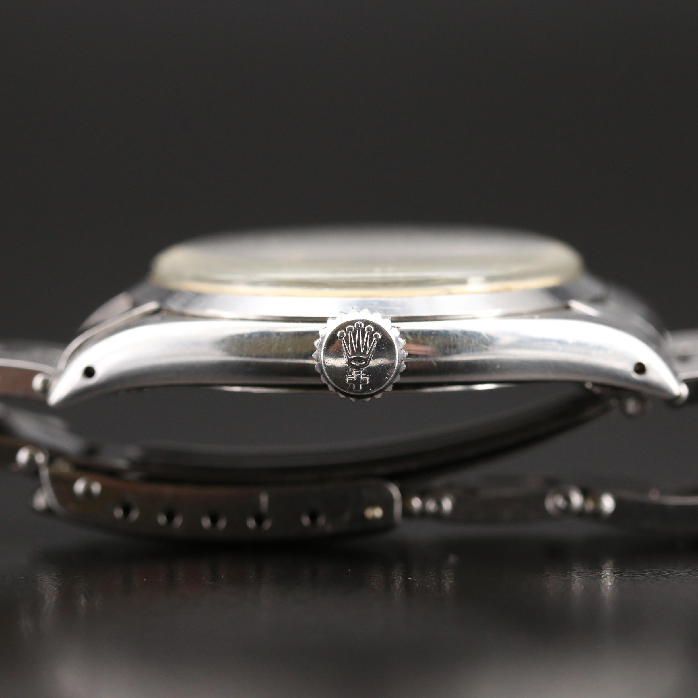 1956 Rolex Oyster Precision 6422 Stainless Steel Stem Wind Watch