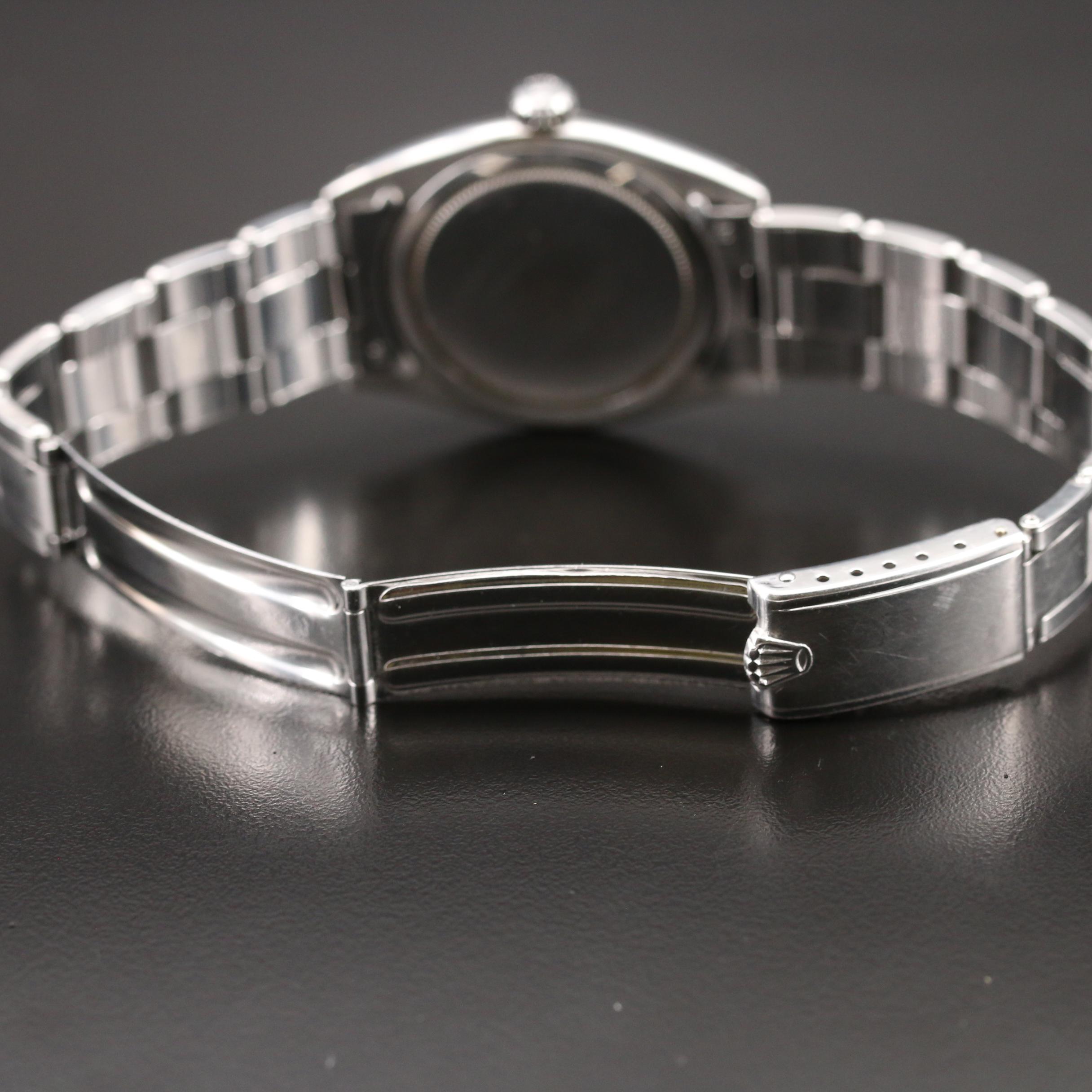 1956 Rolex Oyster Precision 6422 Stainless Steel Stem Wind Watch