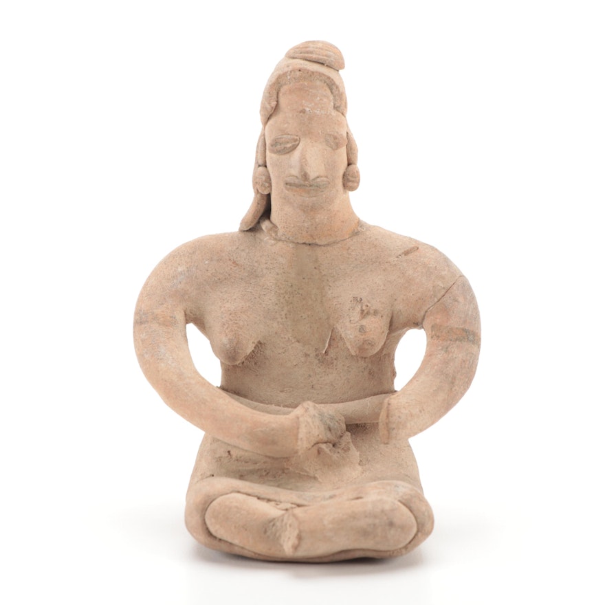 Colima Ceramic Maternity Figure, Pre-Columbian Mexico