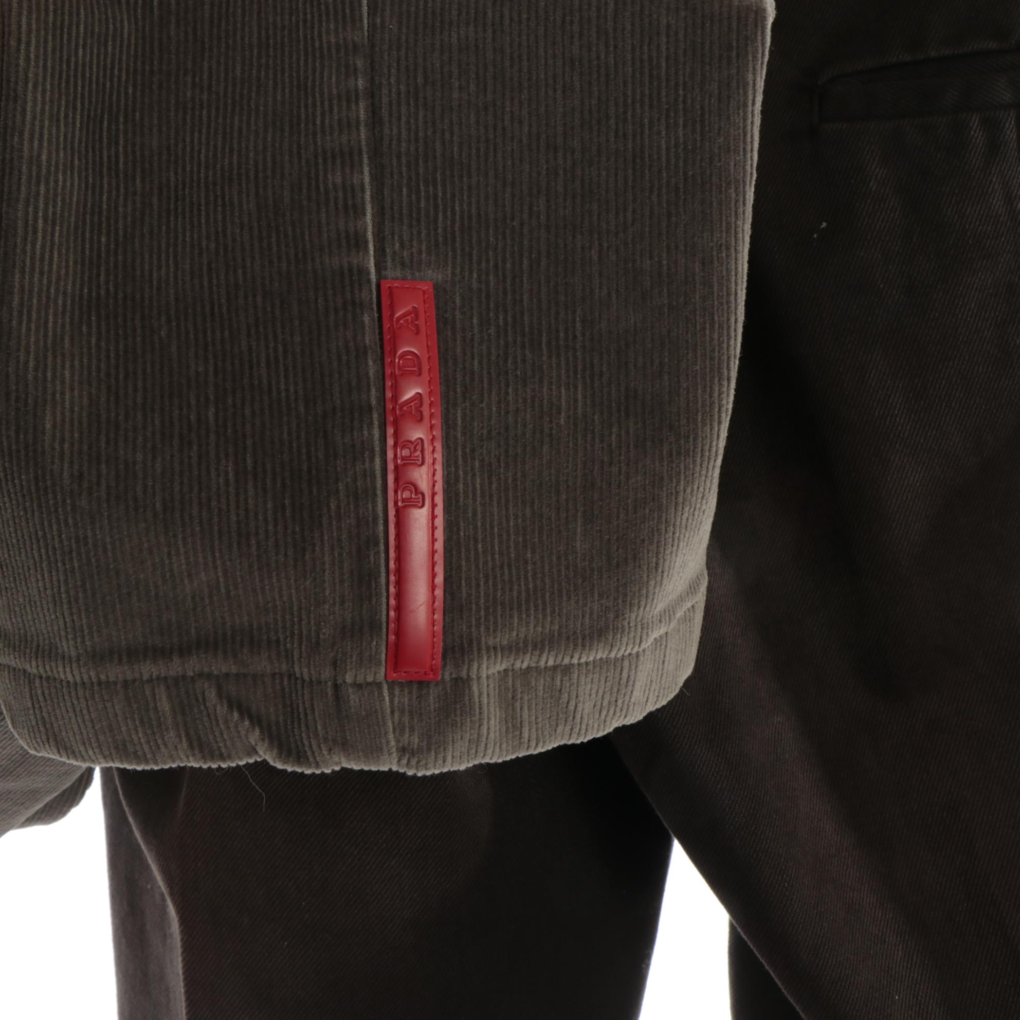 Men's Prada Cotton Twill Trousers and Prada Sport Cotton Corduroy Pants