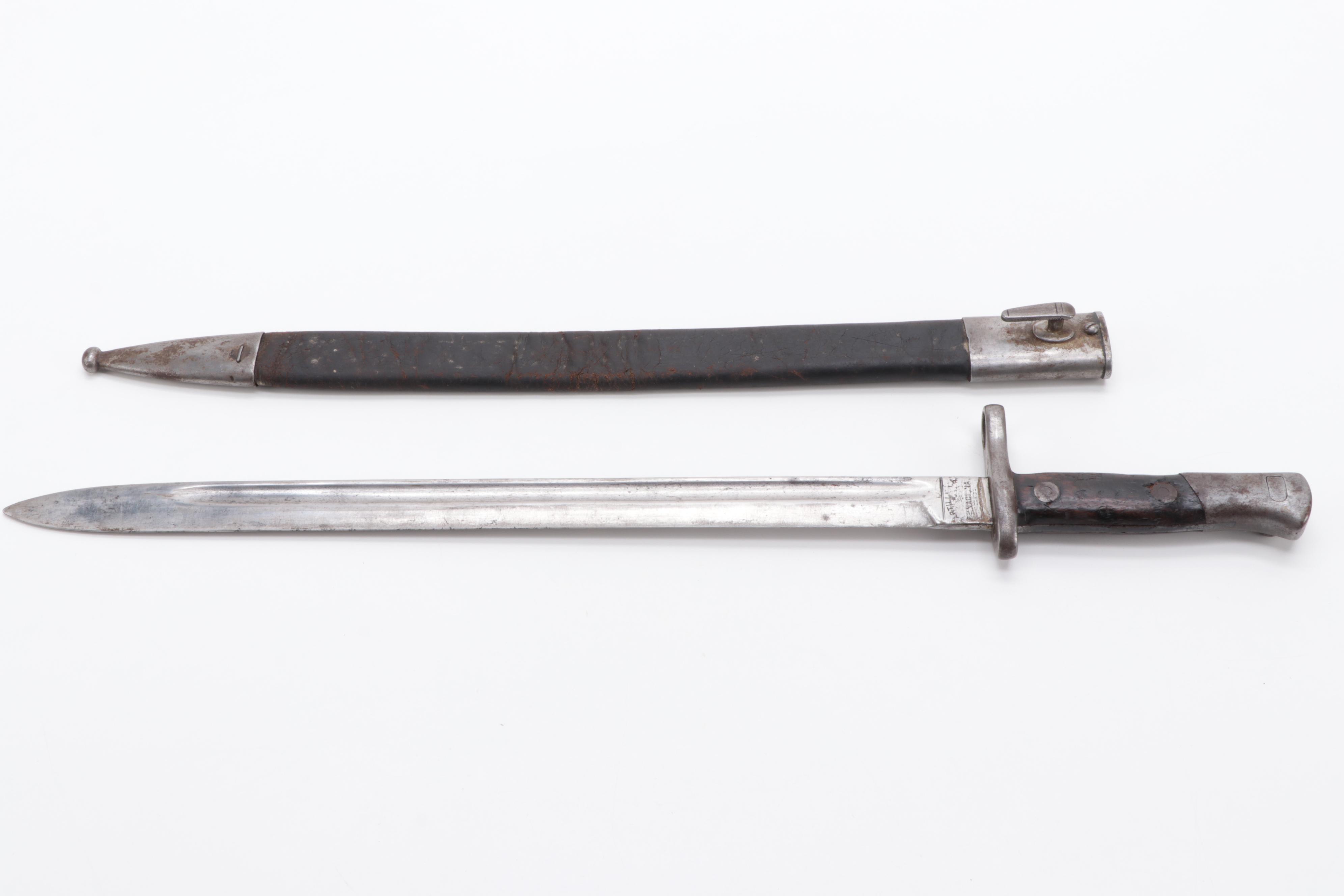 Spanish Mauser Bayonet with Scabbard