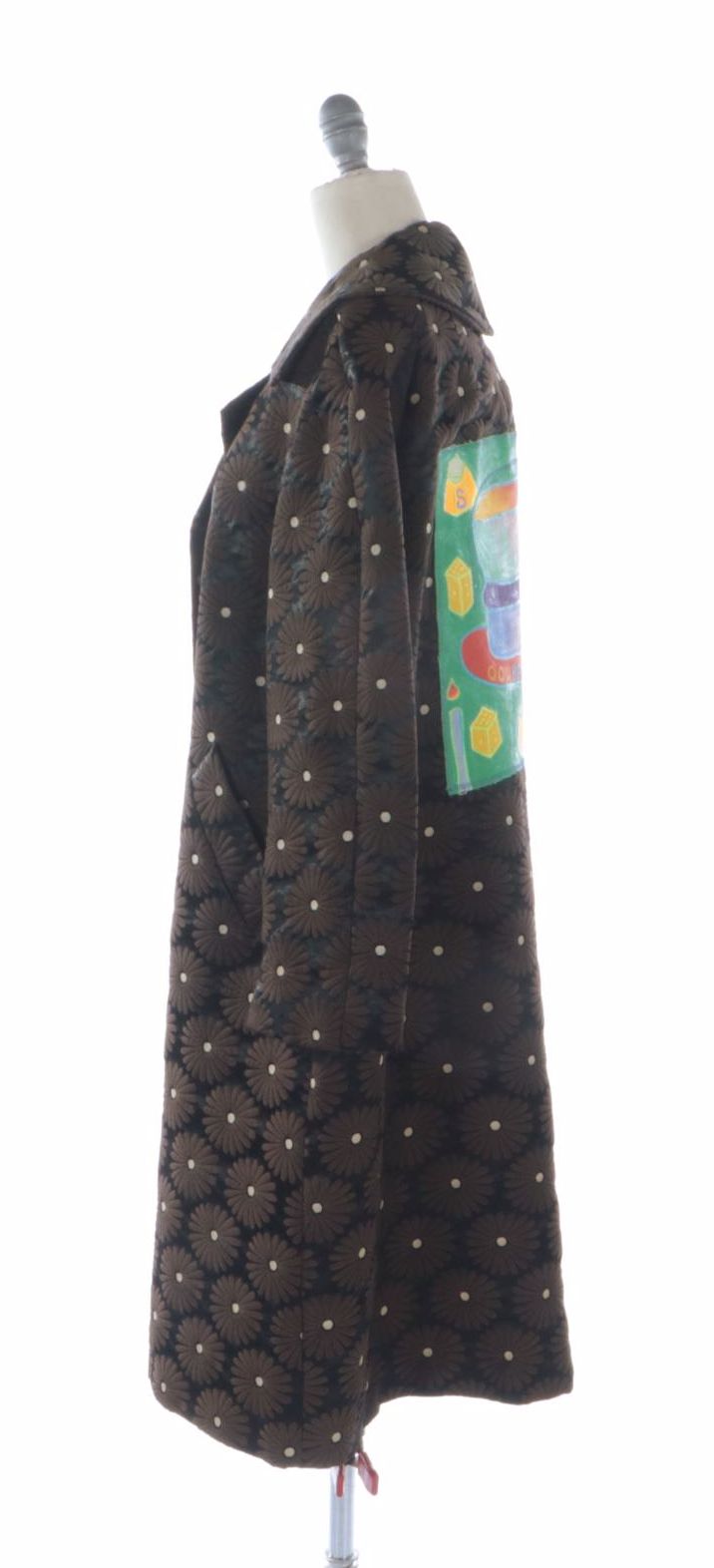 Ooh Baby by Anika Ignozzi Paints Back Patch on Daisy Brocade Coat