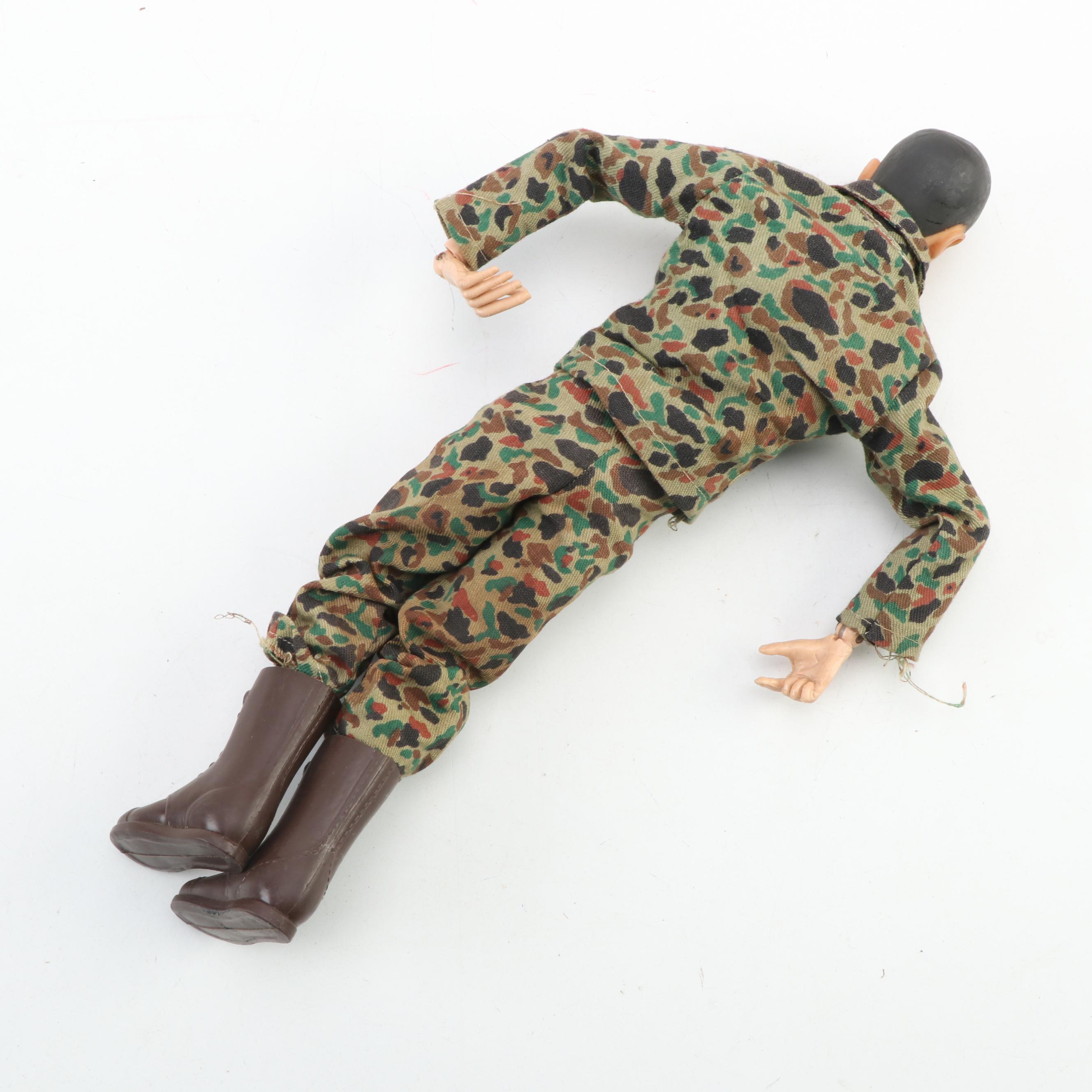 G.I. Joe Action Figures by Hasbro, Mid-1960s, with Footlocker and Accessories