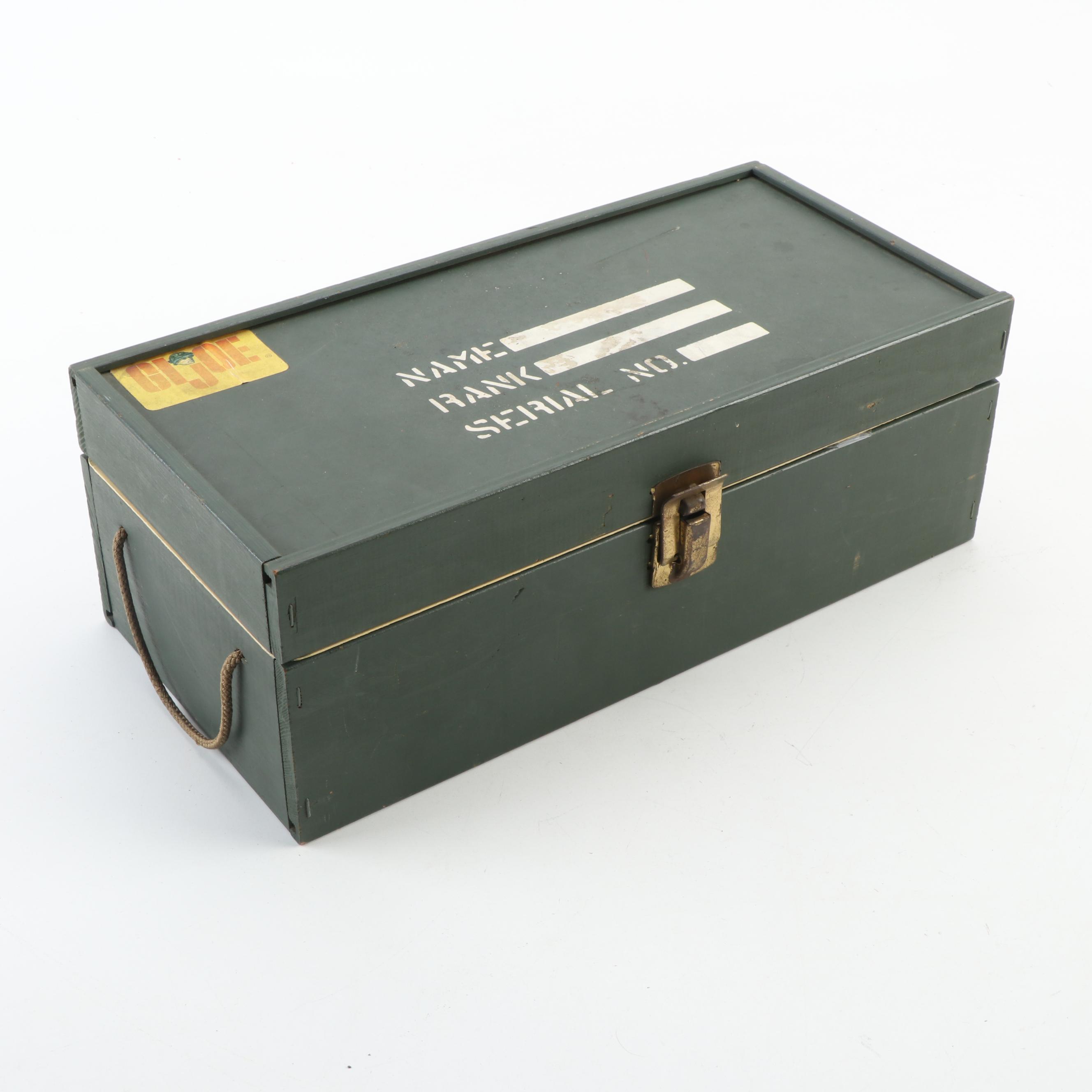 G.I. Joe Action Figures by Hasbro, Mid-1960s, with Footlocker and Accessories