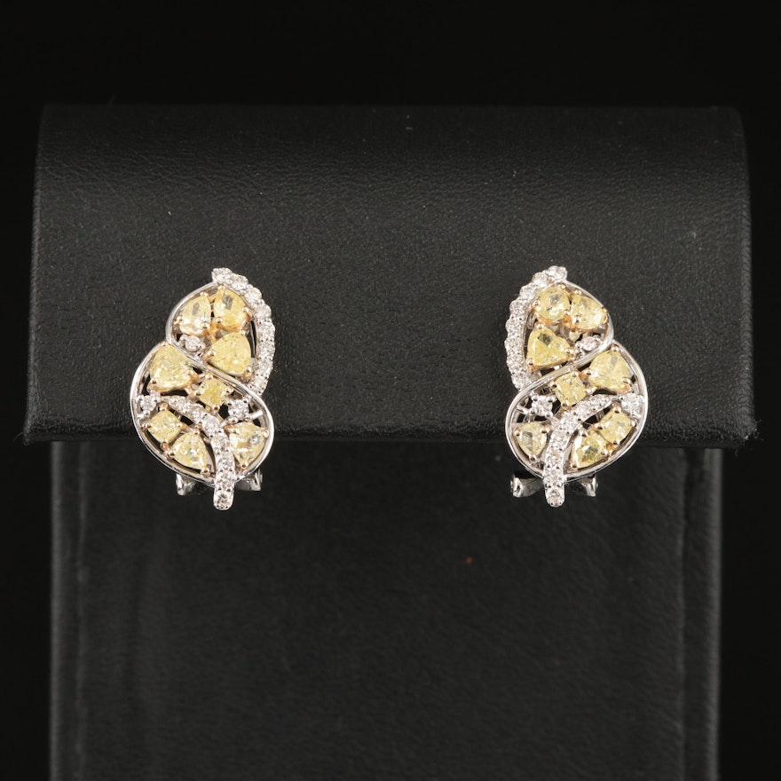 18K 2.43 CTW Diamond Earrings