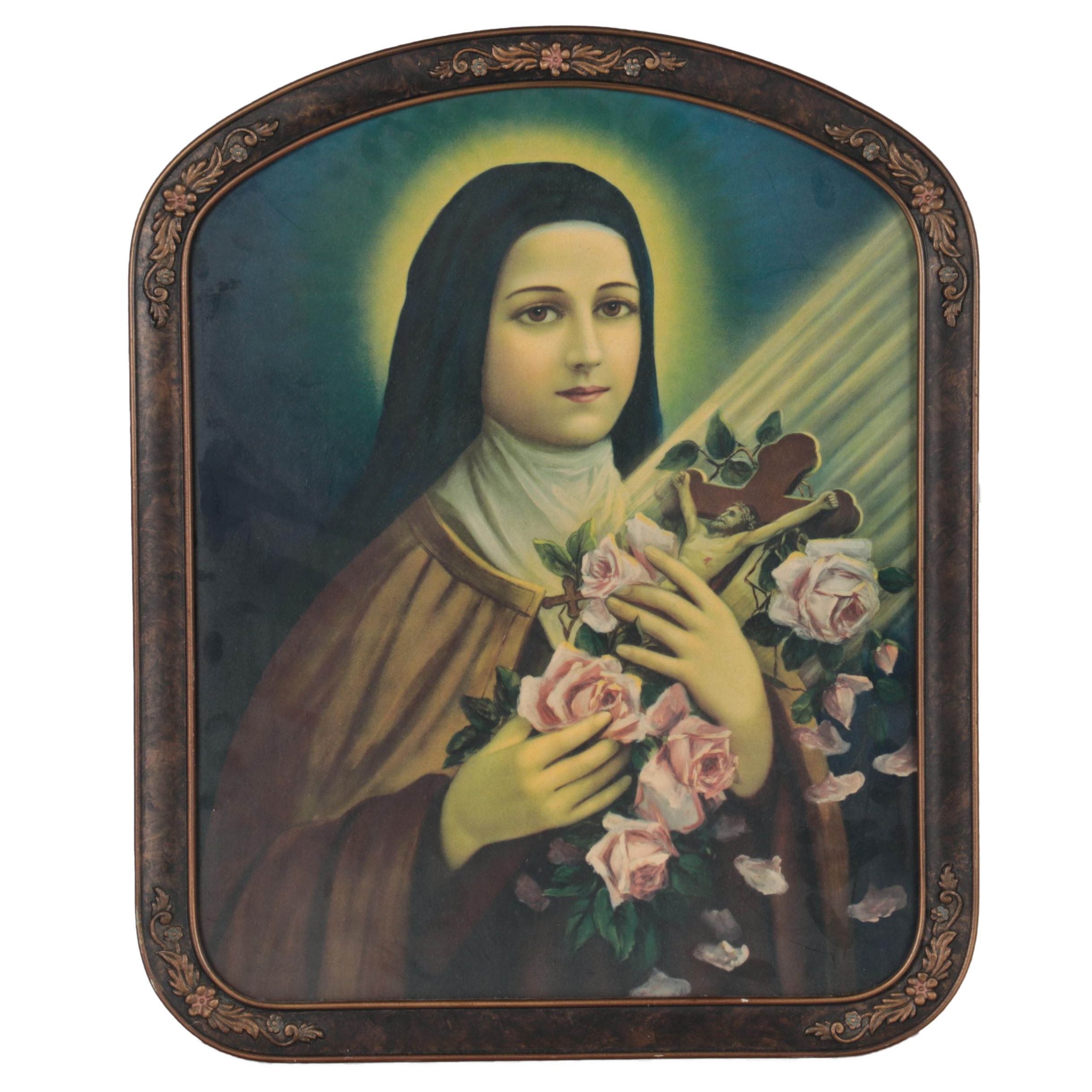 Offset Lithograph of St. Thérèse of Lisieux
